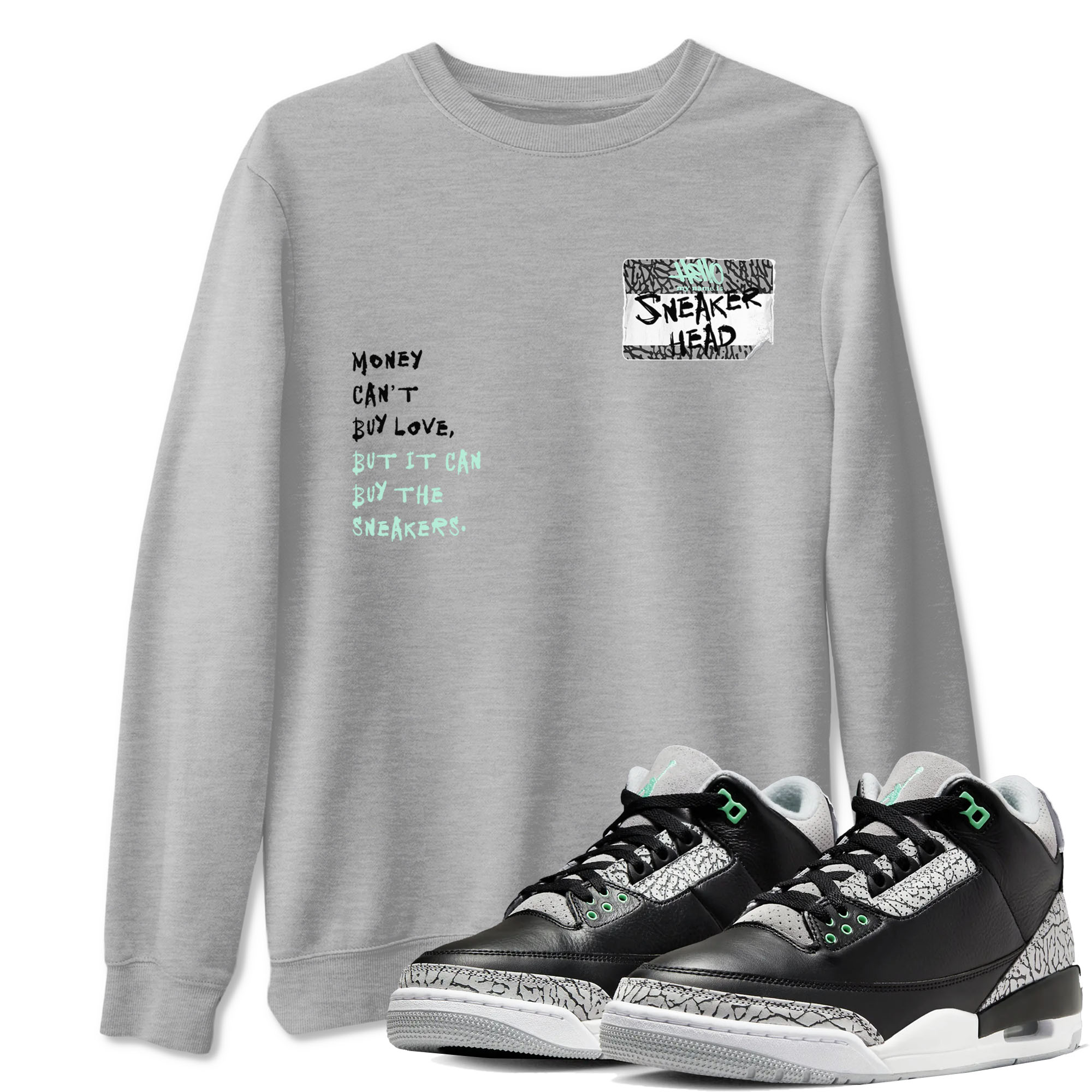 snkmatch Badge snkmatch Tees - Air Jordan 3 Green Glow