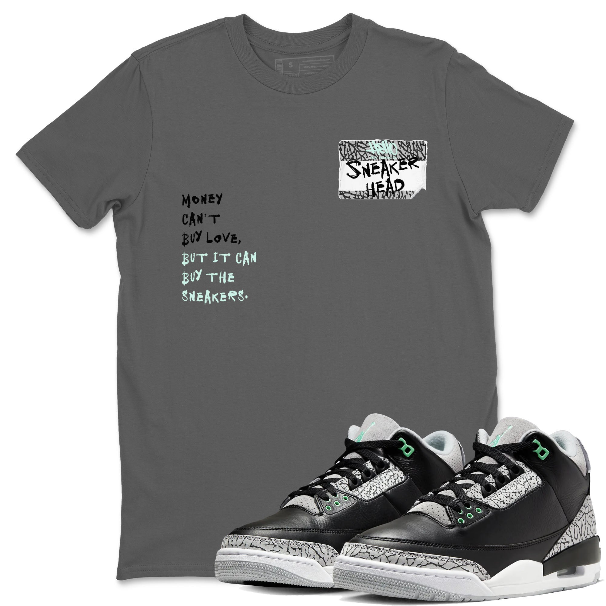 snkmatch Badge snkmatch Tees - Air Jordan 3 Green Glow