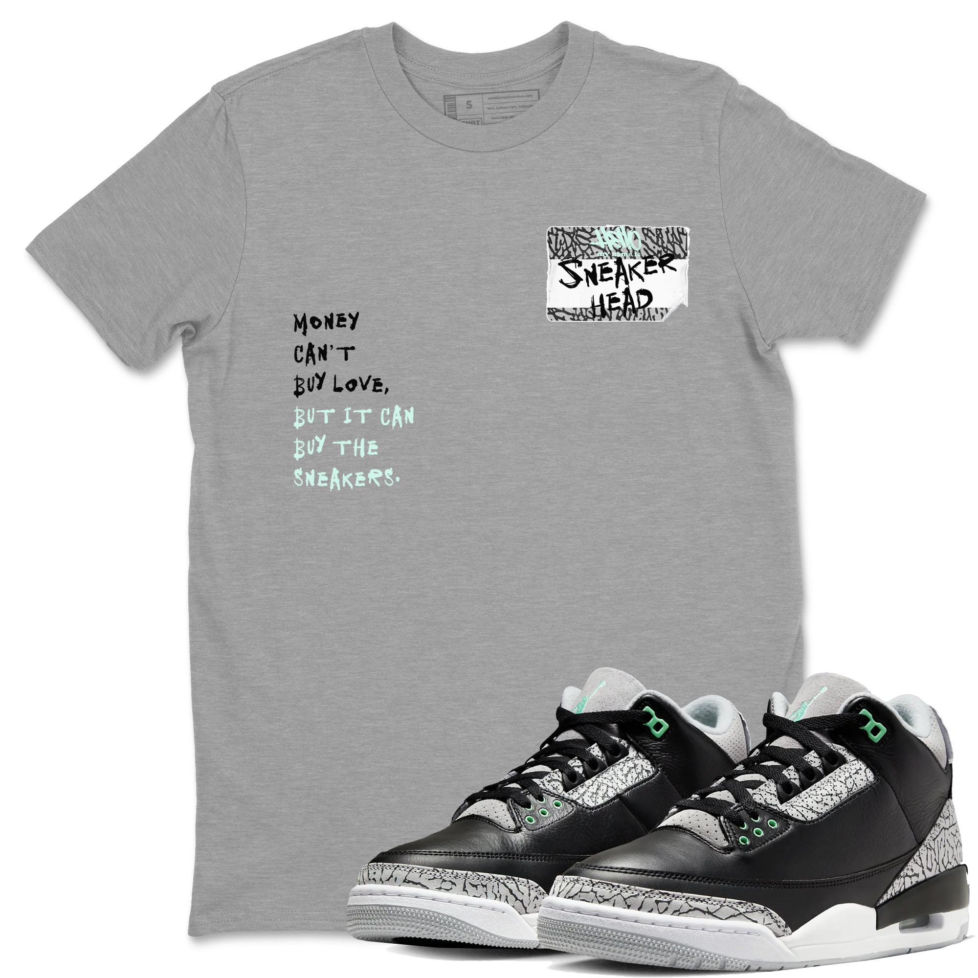 snkmatch Badge snkmatch Tees - Air Jordan 3 Green Glow