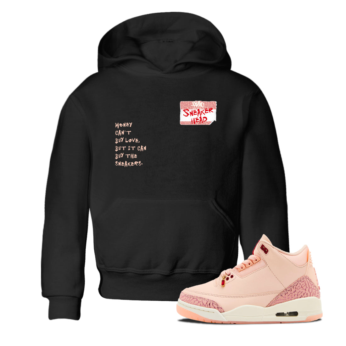 snkmatch Badge snkmatch Tees Kids - Air Jordan 3 Valentines Day
