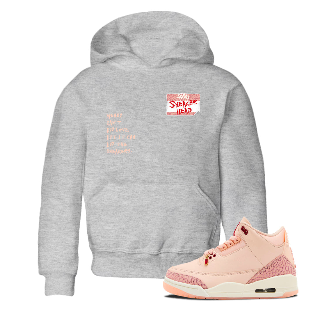 snkmatch Badge snkmatch Tees Kids - Air Jordan 3 Valentines Day