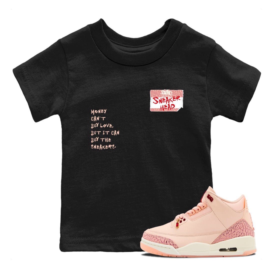 snkmatch Badge snkmatch Tees Kids - Air Jordan 3 Valentines Day