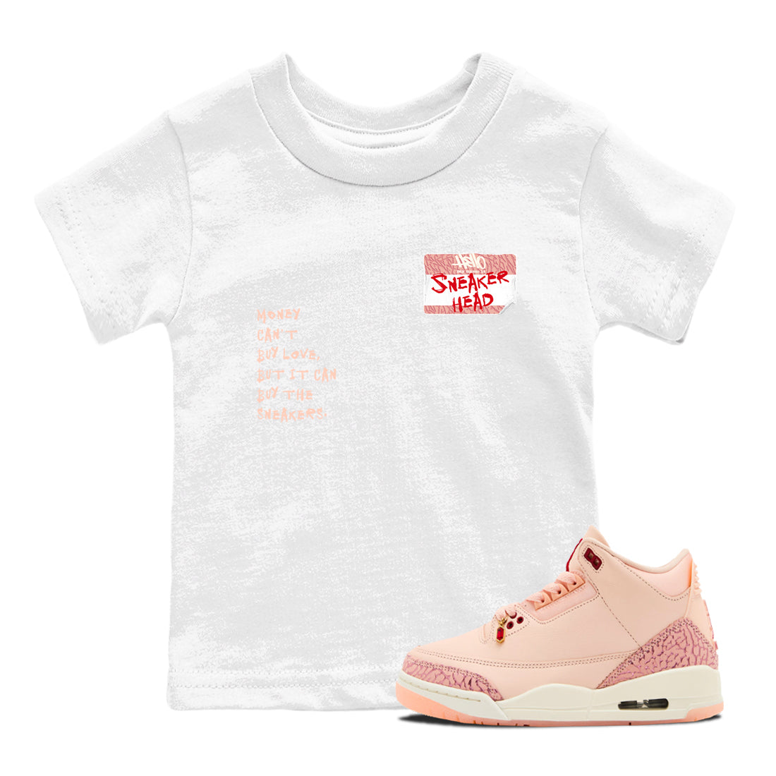 snkmatch Badge snkmatch Tees Kids - Air Jordan 3 Valentines Day