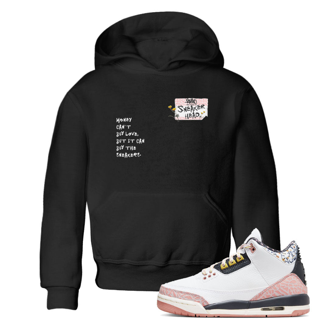 snkmatch Badge snkmatch Tees Kids - Air Jordan 3 Vintage Floral