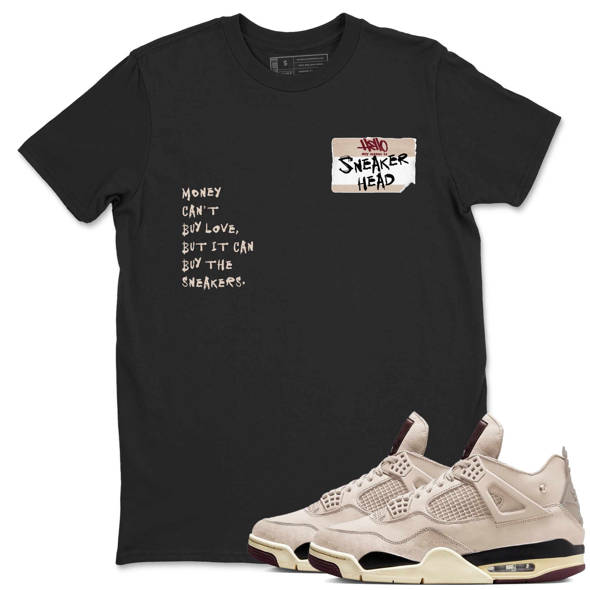 snkmatch Badge snkmatch Tees - Air Jordan 4 A Ma Maniere x Fossil Stone