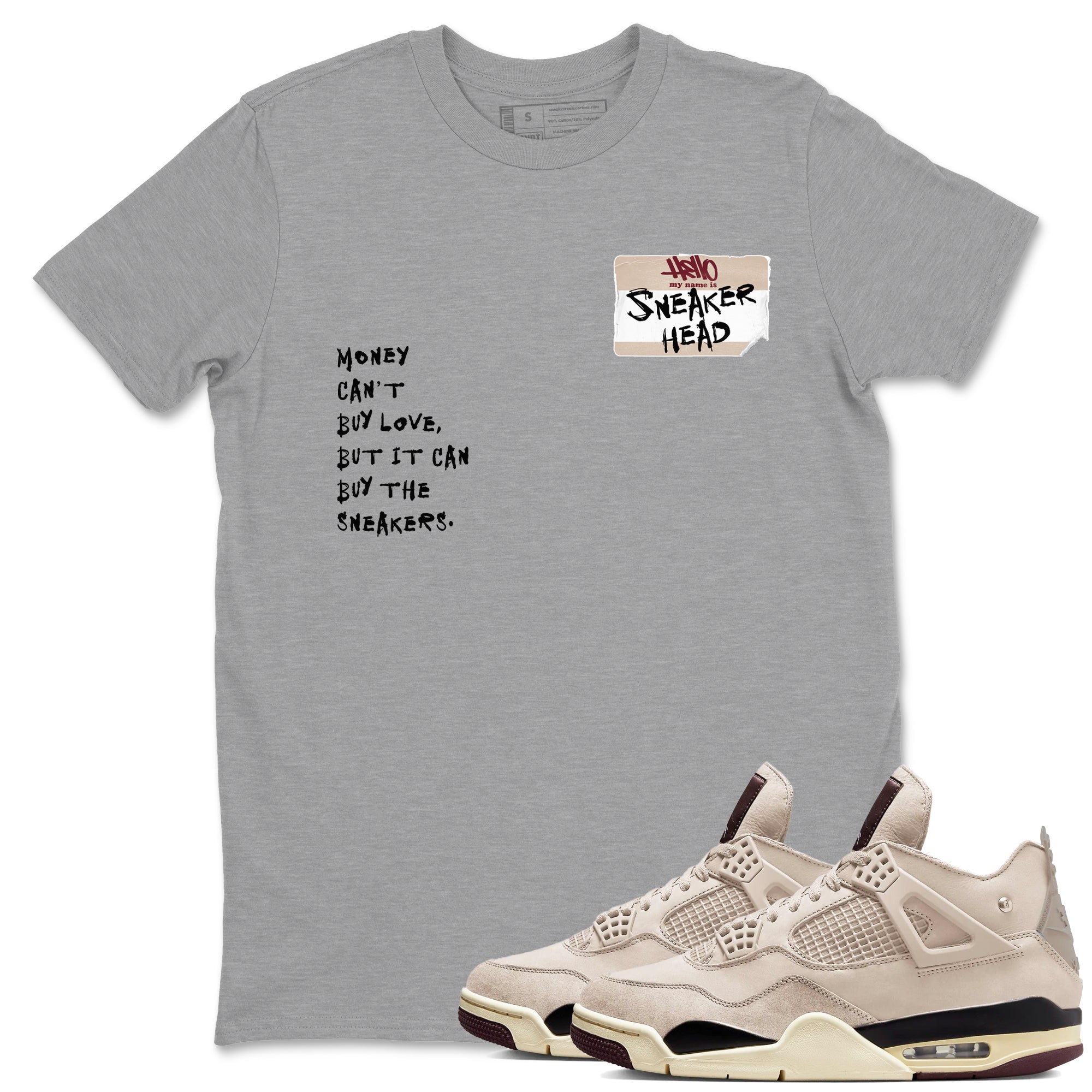 snkmatch Badge snkmatch Tees - Air Jordan 4 A Ma Maniere x Fossil Stone