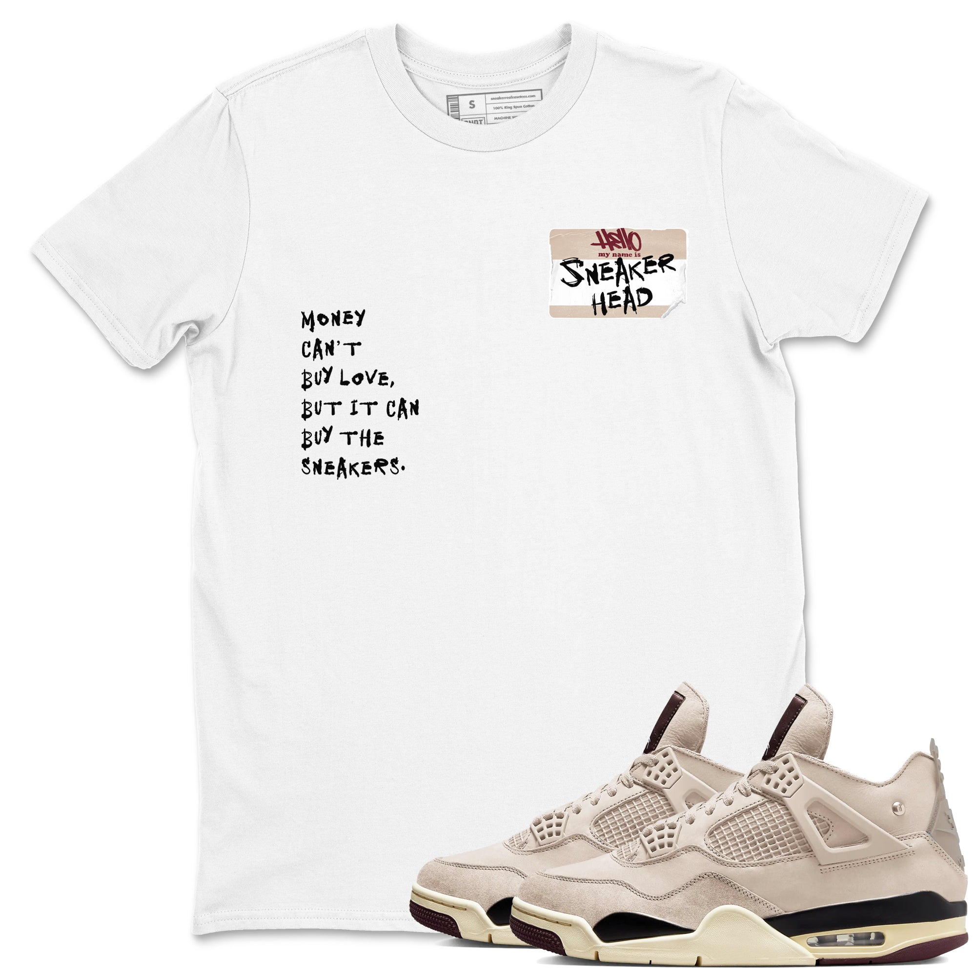 snkmatch Badge snkmatch Tees - Air Jordan 4 A Ma Maniere x Fossil Stone