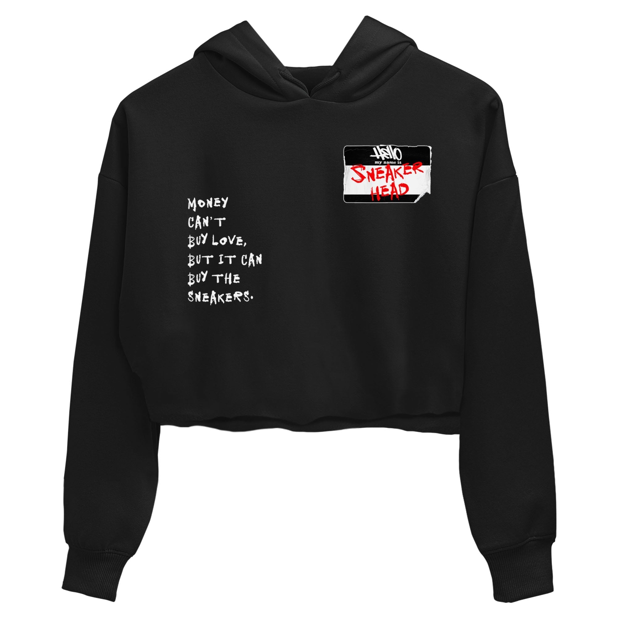 Sneakerhead Badge SNRT Sneaker Women's Top - Air Jordan 4 Bred Reimagined