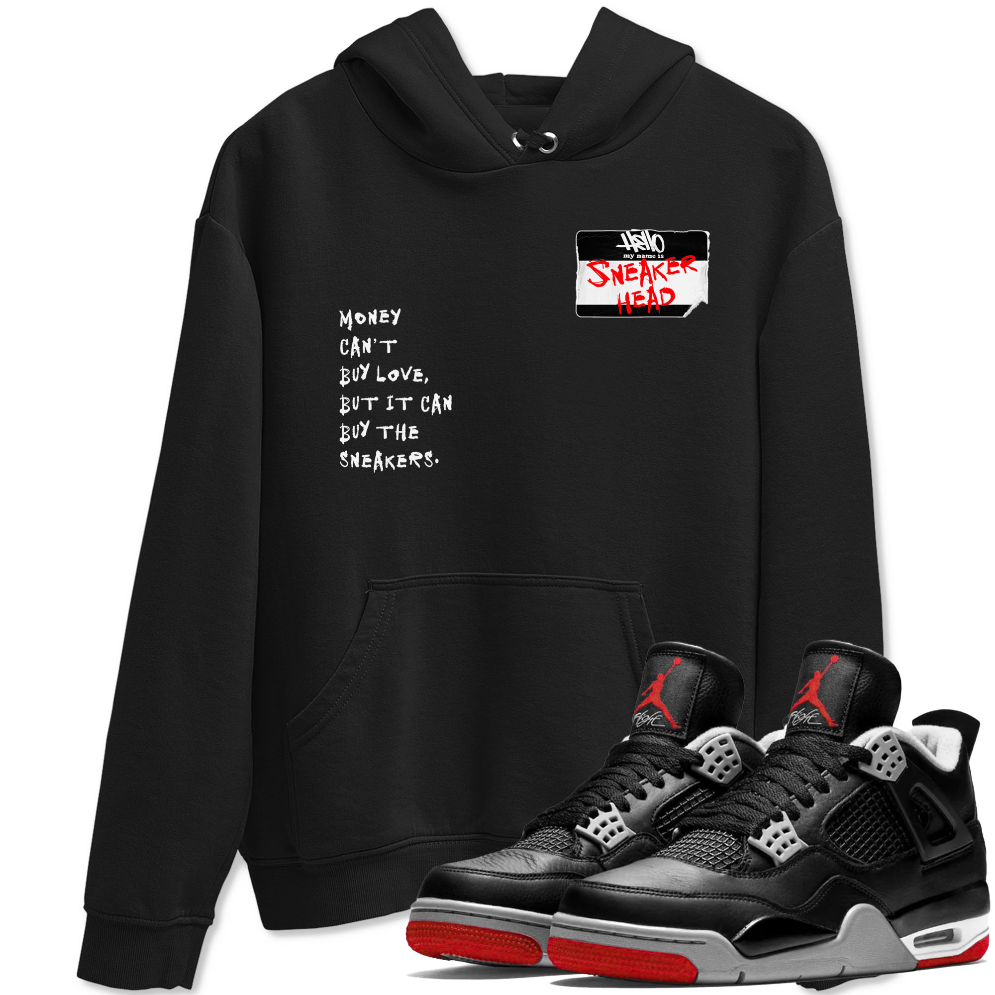 snkmatch Badge snkmatch Tees - Air Jordan 4 Bred Reimagined