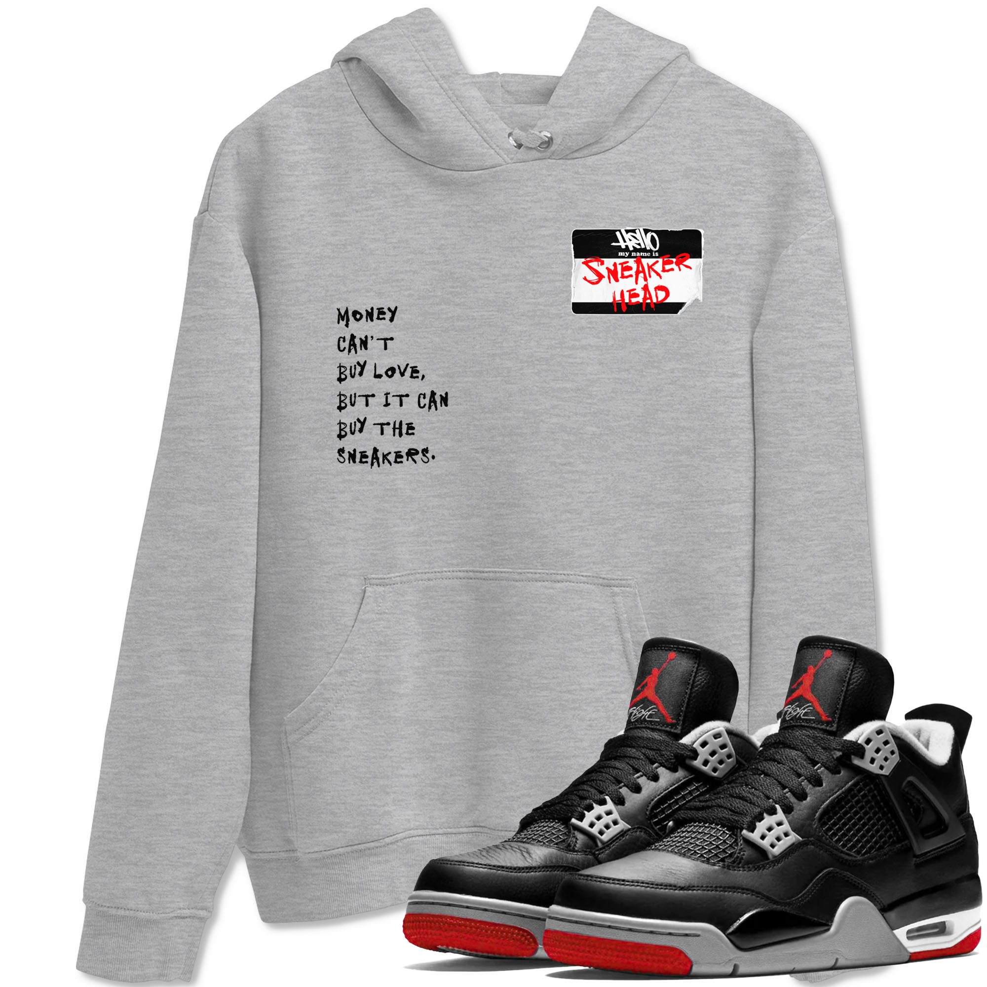snkmatch Badge snkmatch Tees - Air Jordan 4 Bred Reimagined