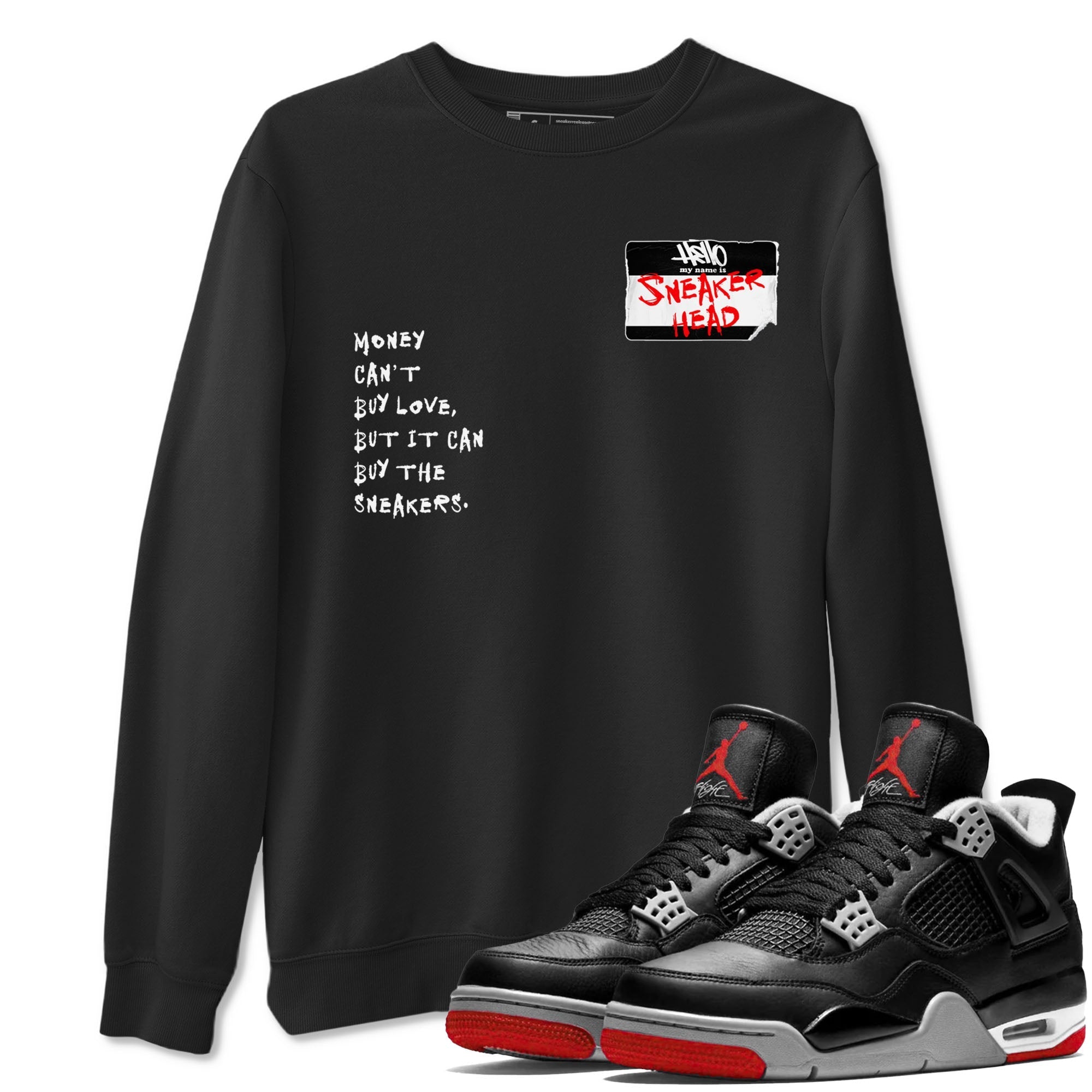 snkmatch Badge snkmatch Tees - Air Jordan 4 Bred Reimagined