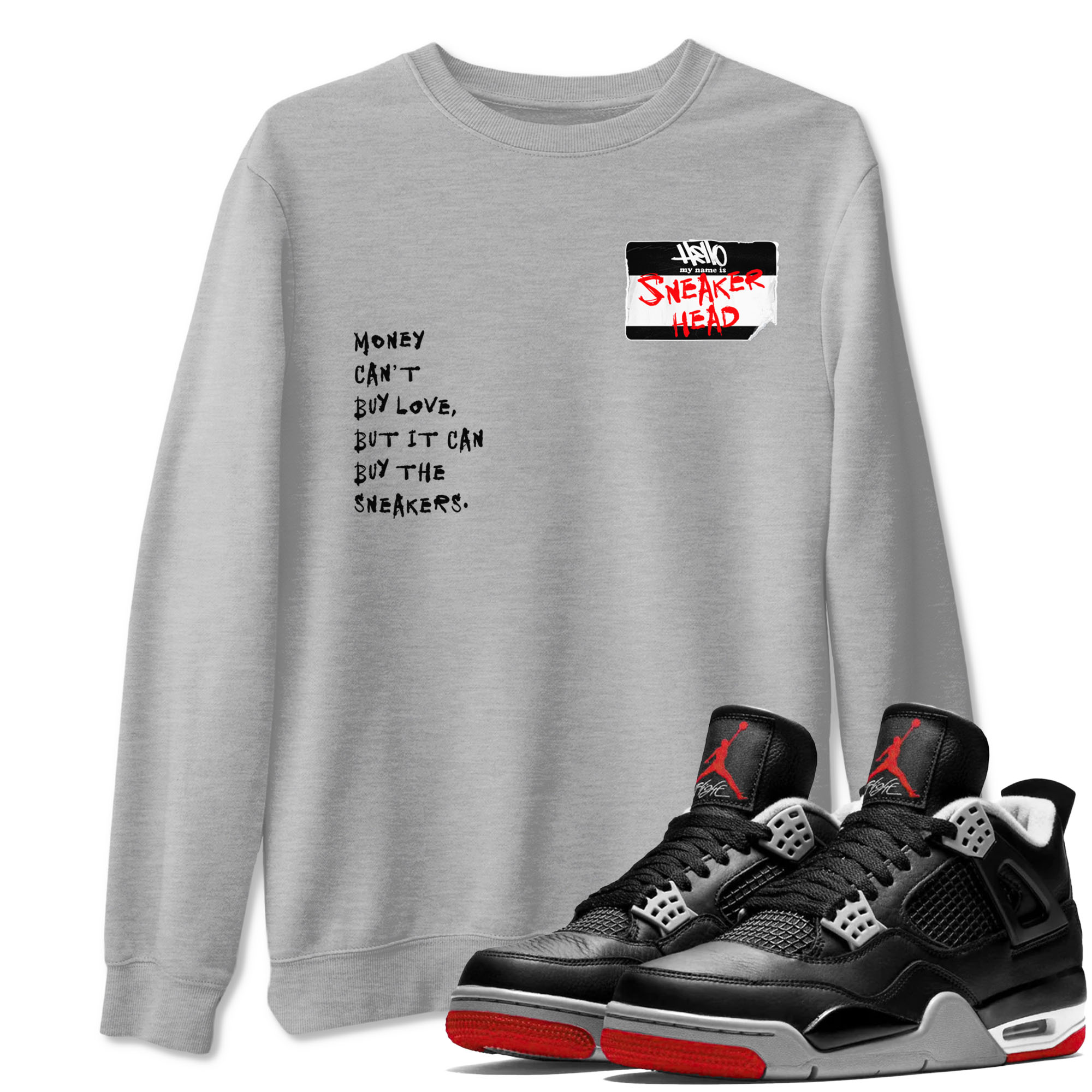 snkmatch Badge snkmatch Tees - Air Jordan 4 Bred Reimagined