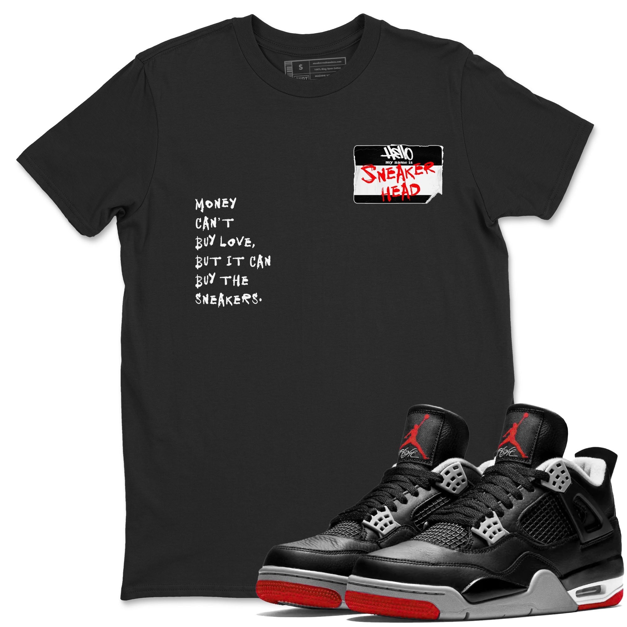 snkmatch Badge snkmatch Tees - Air Jordan 4 Bred Reimagined