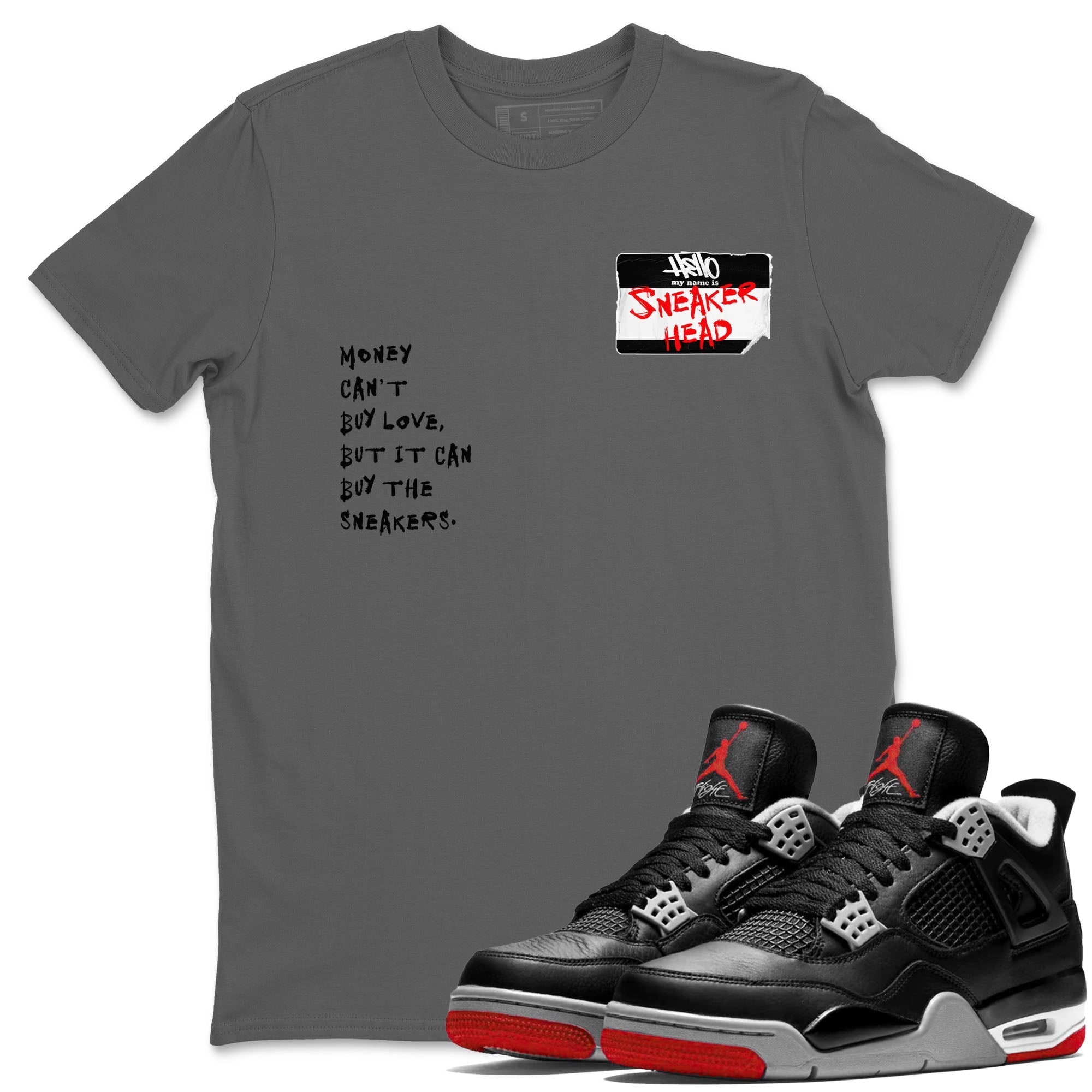 snkmatch Badge snkmatch Tees - Air Jordan 4 Bred Reimagined