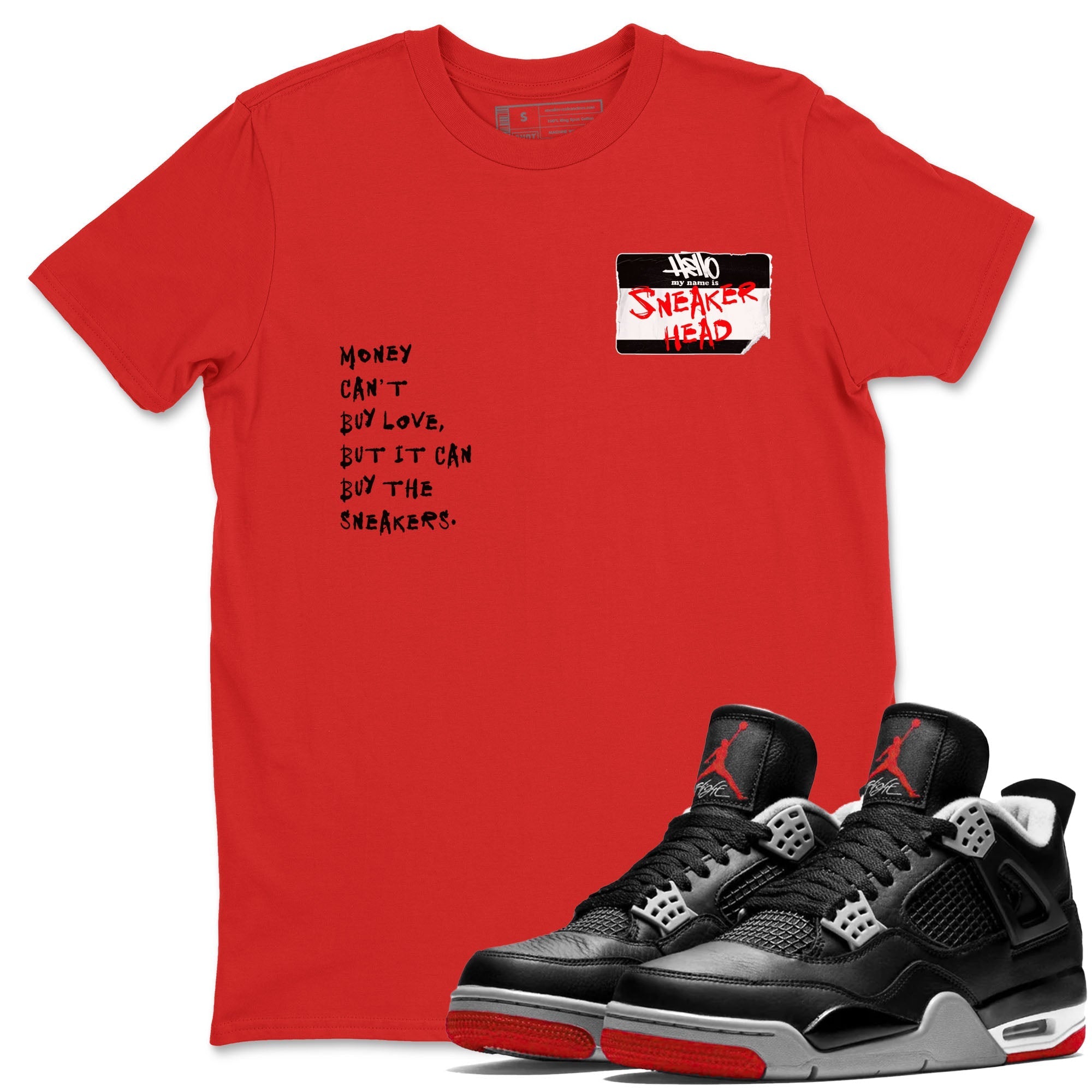 snkmatch Badge snkmatch Tees - Air Jordan 4 Bred Reimagined