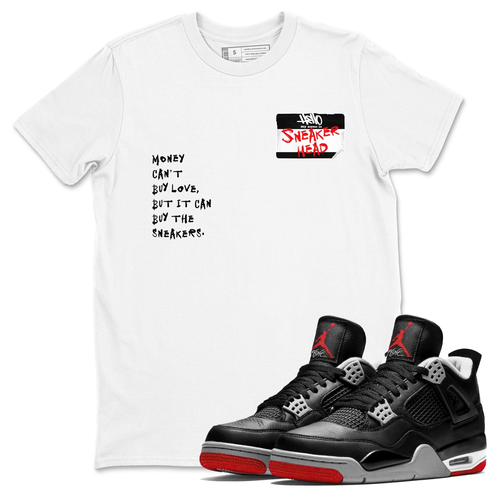 snkmatch Badge snkmatch Tees - Air Jordan 4 Bred Reimagined