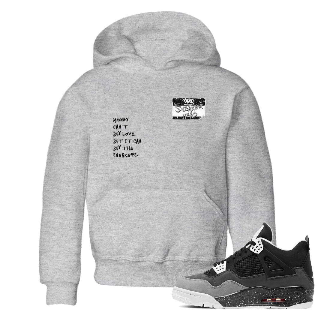 snkmatch Badge snkmatch Tees Kids - Air Jordan 4 Fear