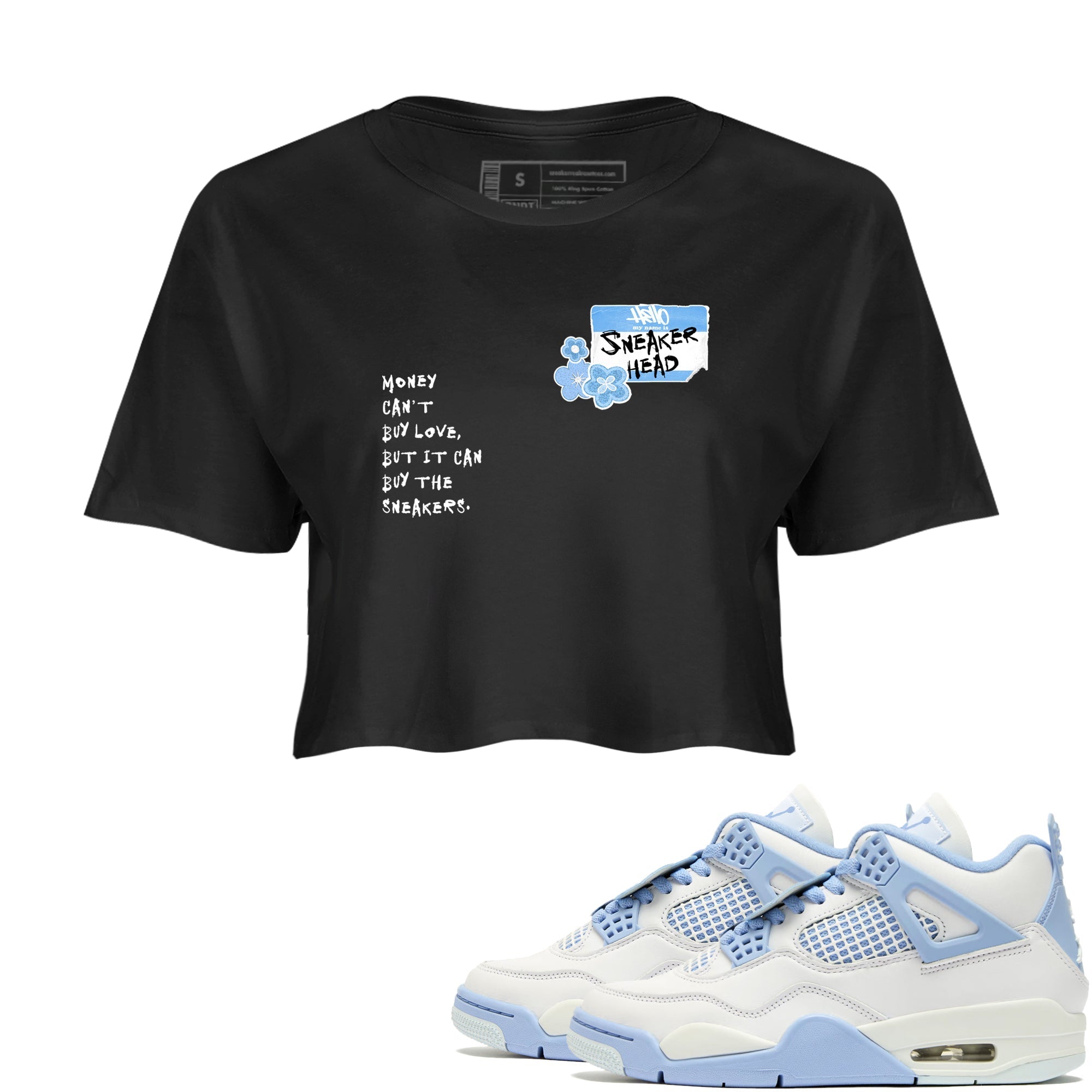 snkmatch Badge snkmatch Women's Top - Air Jordan 4 Forget Me Not