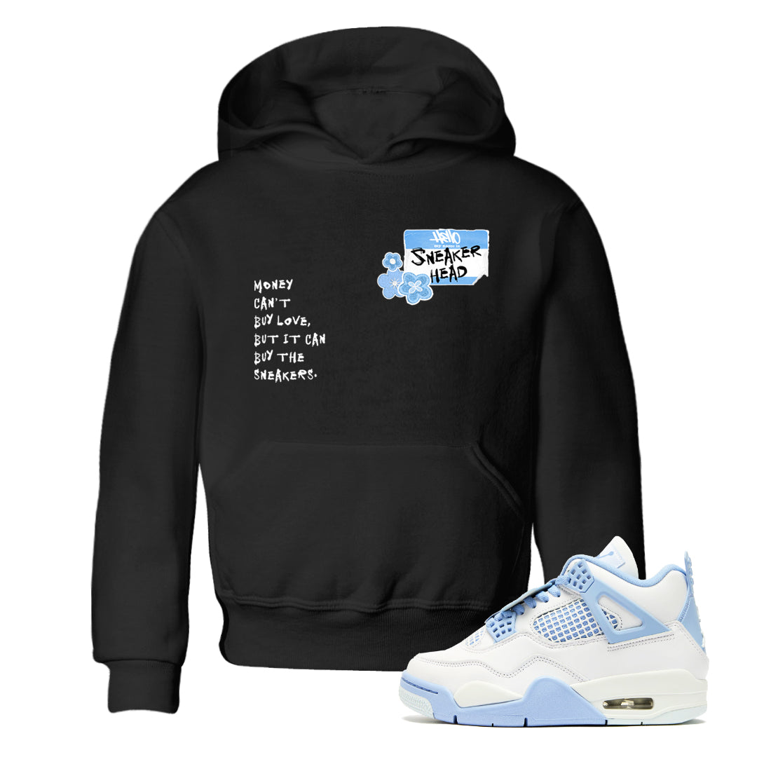 snkmatch Badge snkmatch Tees Kids - Air Jordan 4 Forget Me Not