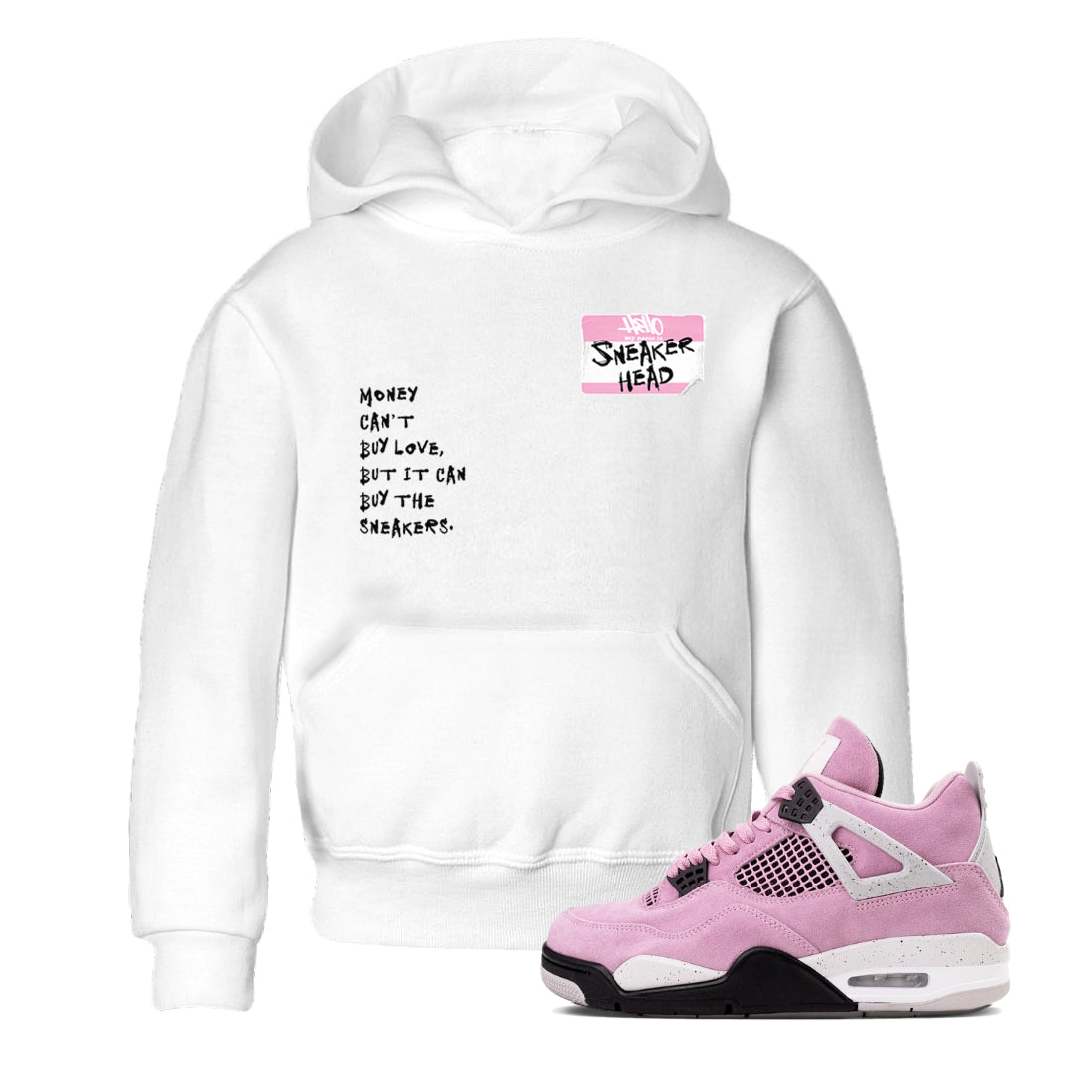 snkmatch Badge snkmatch Tees Kids - Air Jordan 4 Orchid