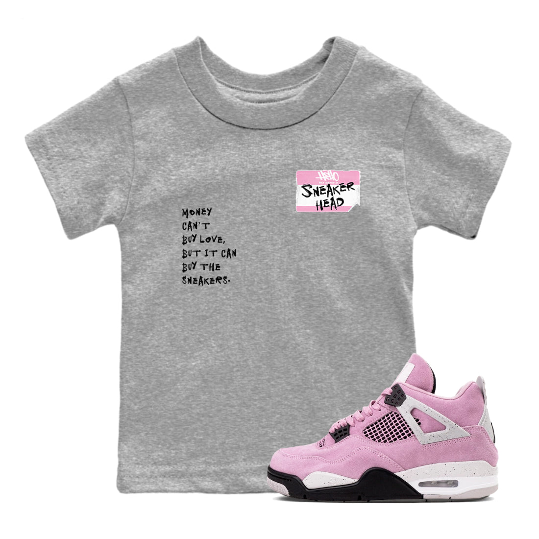snkmatch Badge snkmatch Tees Kids - Air Jordan 4 Orchid