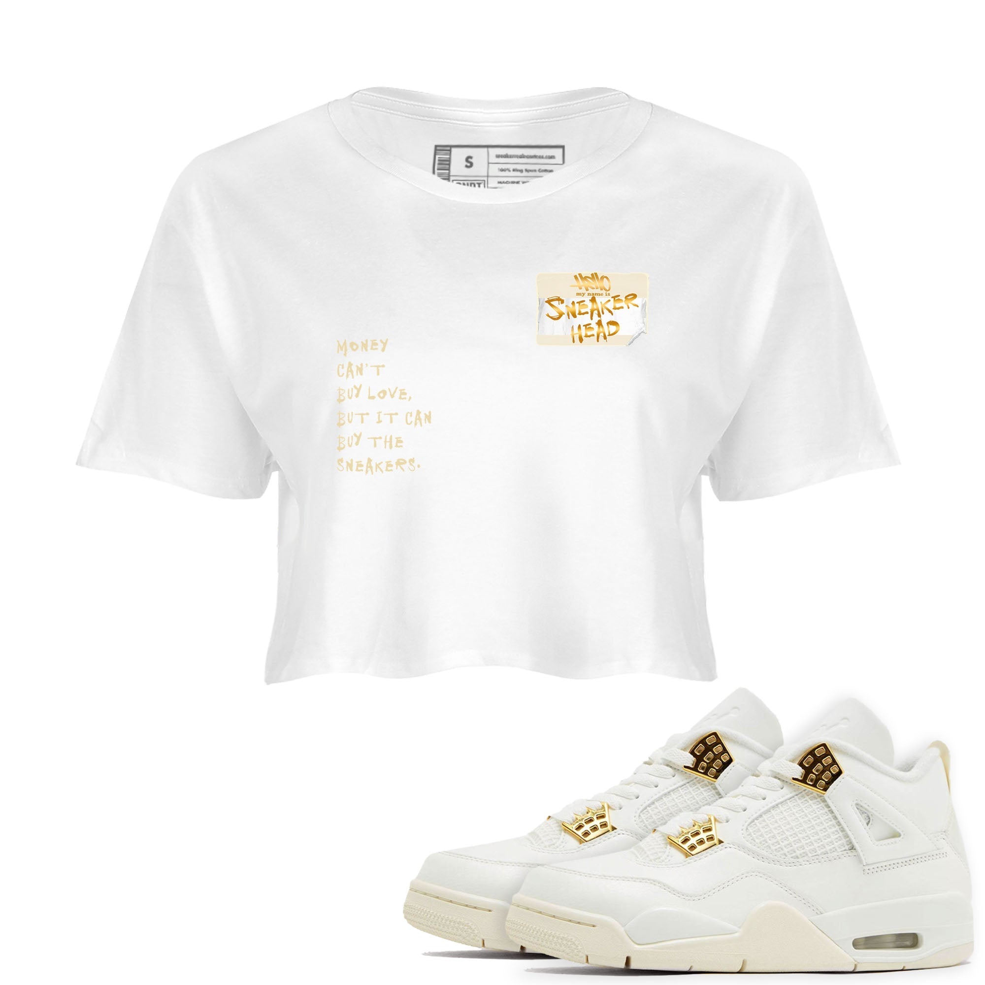 snkmatch Badge snkmatch Women's Top - Air Jordan 4 Sail 2024