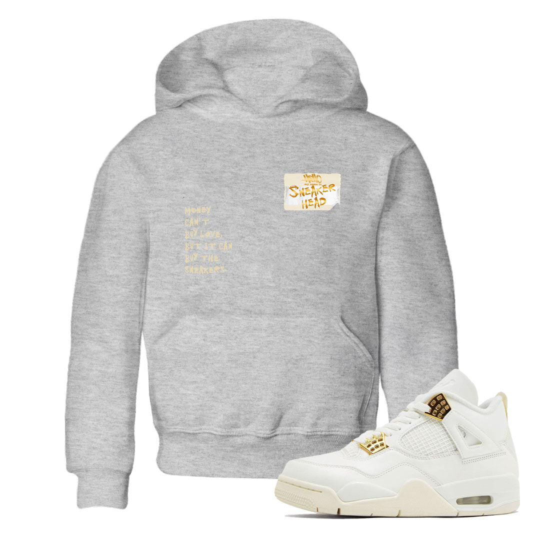 snkmatch Badge snkmatch Tees Kids - Air Jordan 4 Sail 2024