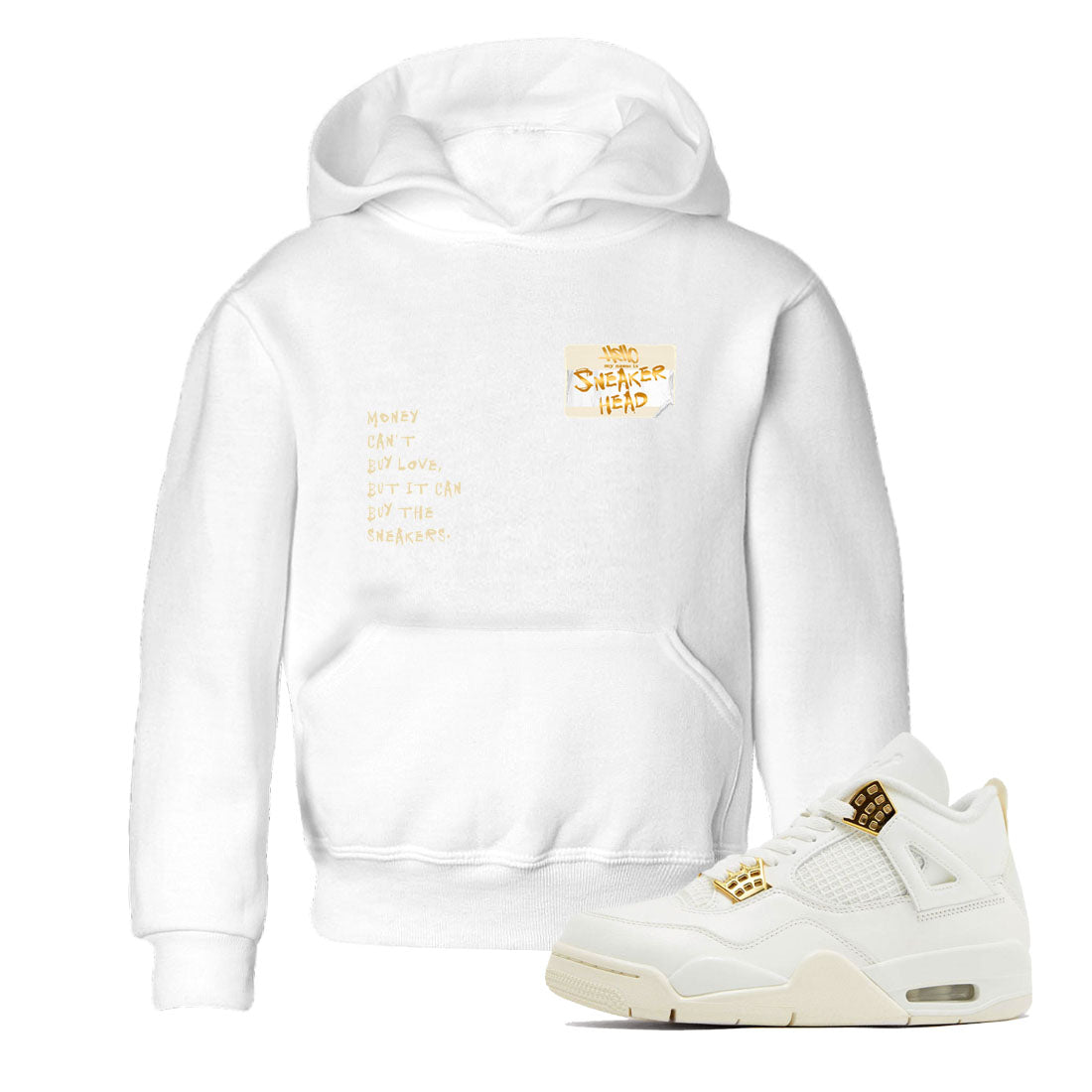 snkmatch Badge snkmatch Tees Kids - Air Jordan 4 Sail 2024