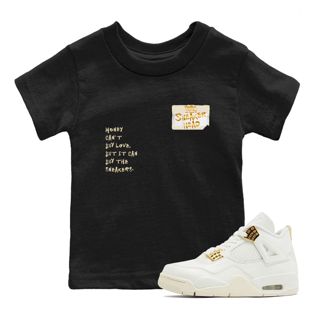 snkmatch Badge snkmatch Tees Kids - Air Jordan 4 Sail 2024