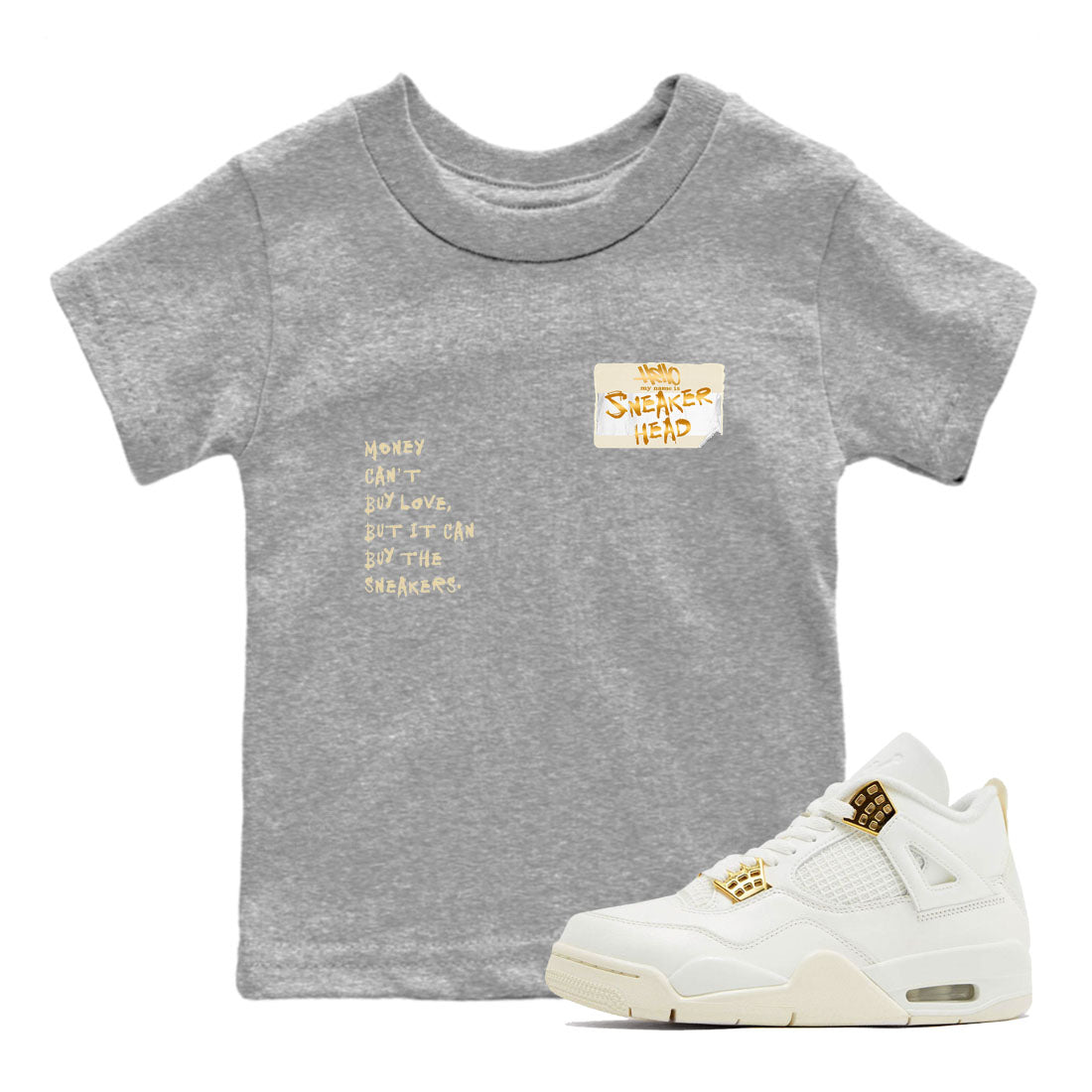snkmatch Badge snkmatch Tees Kids - Air Jordan 4 Sail 2024