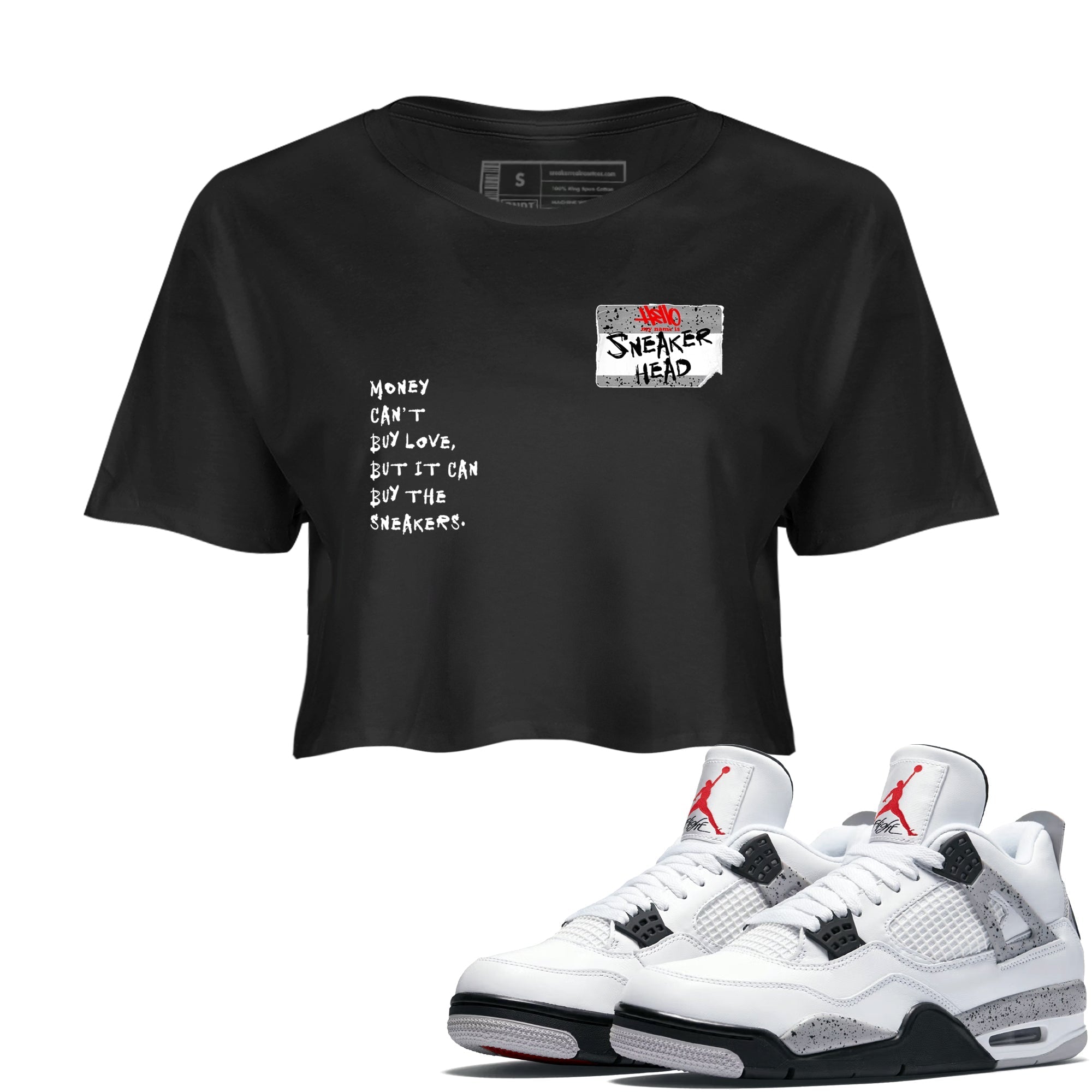 snkmatch Badge snkmatch Women's Top - Air Jordan 4 White Cement