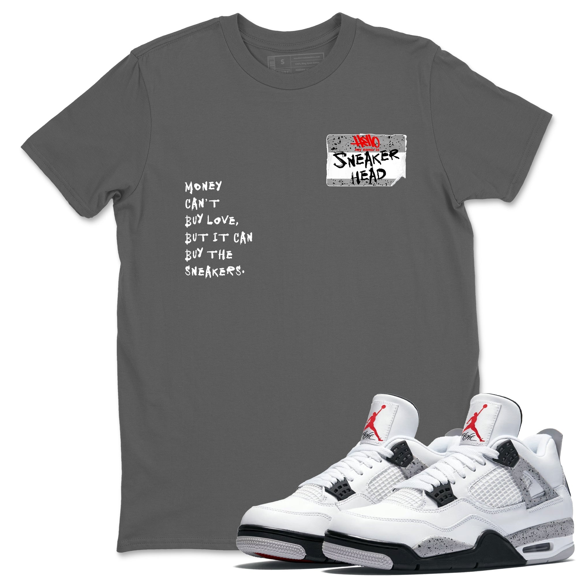 snkmatch Badge snkmatch Tees - Air Jordan 4 White Cement