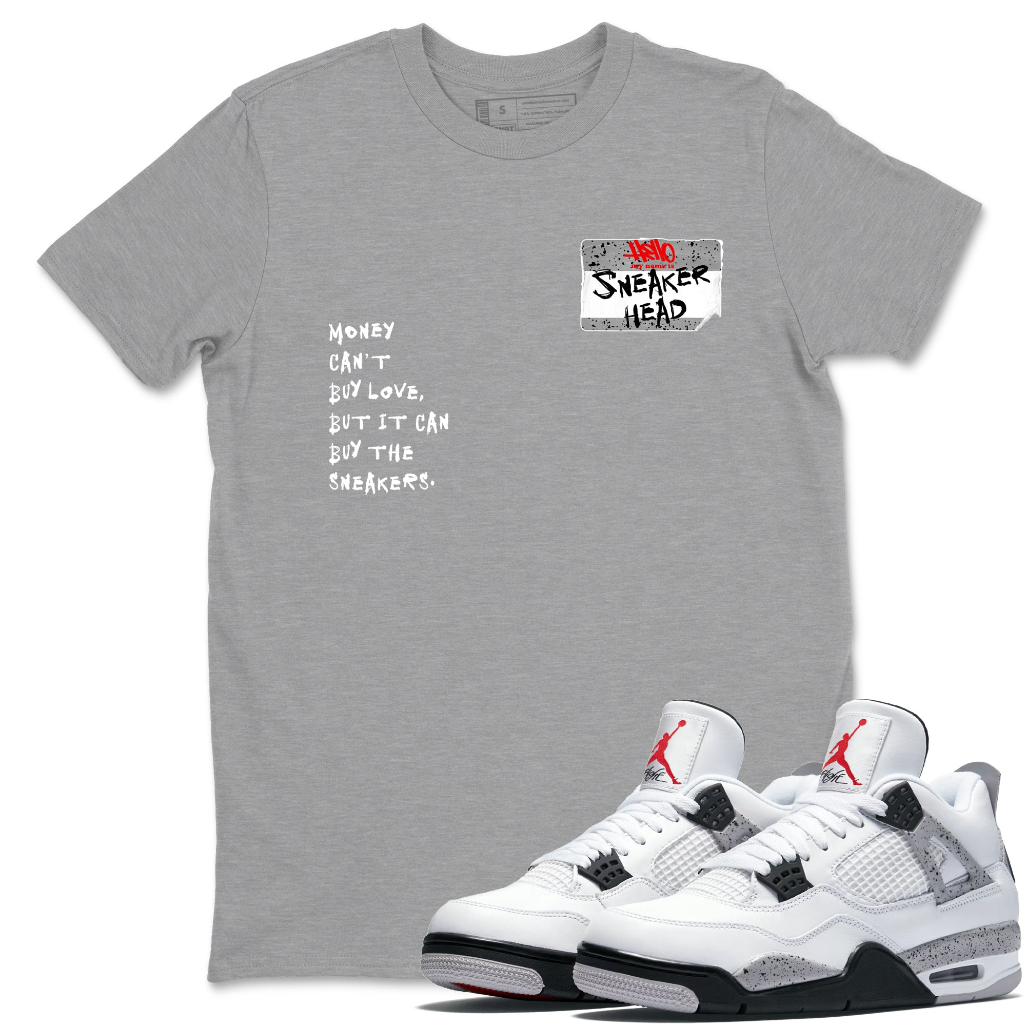 snkmatch Badge snkmatch Tees - Air Jordan 4 White Cement