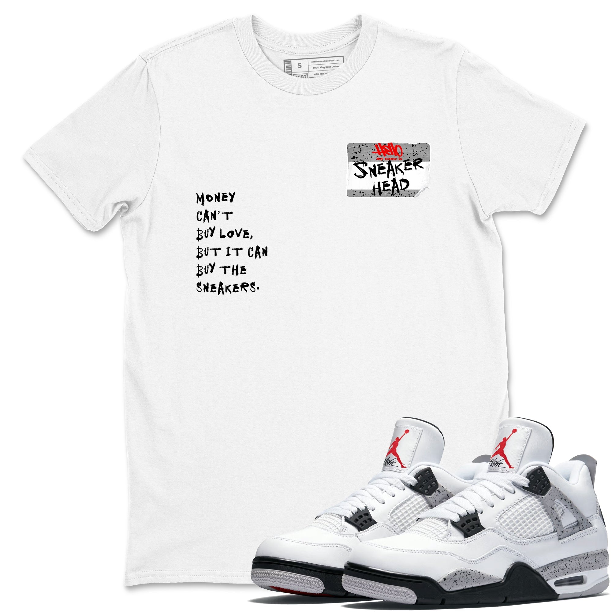 snkmatch Badge snkmatch Tees - Air Jordan 4 White Cement