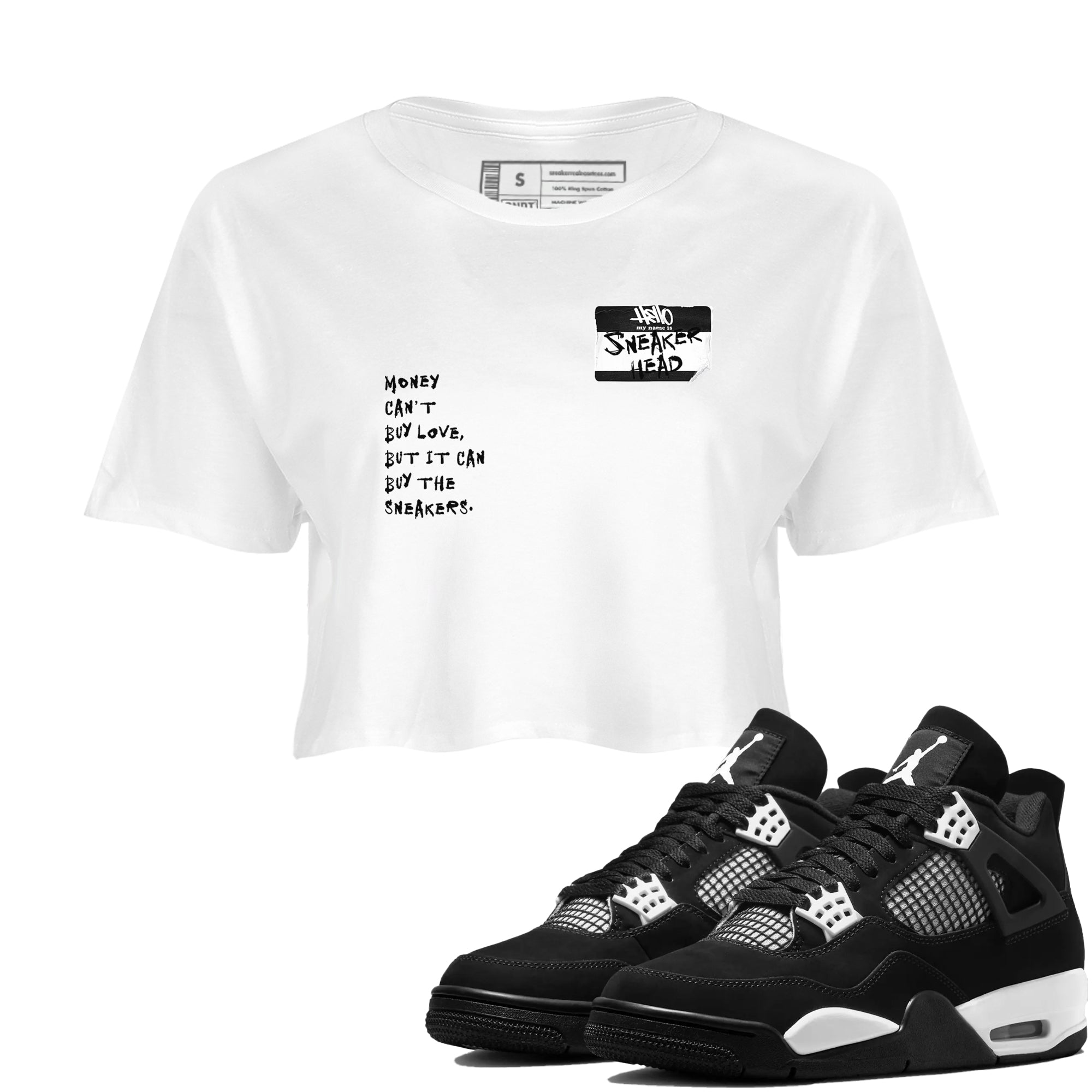 snkmatch Badge snkmatch Women's Top - Air Jordan 4 White Thunder