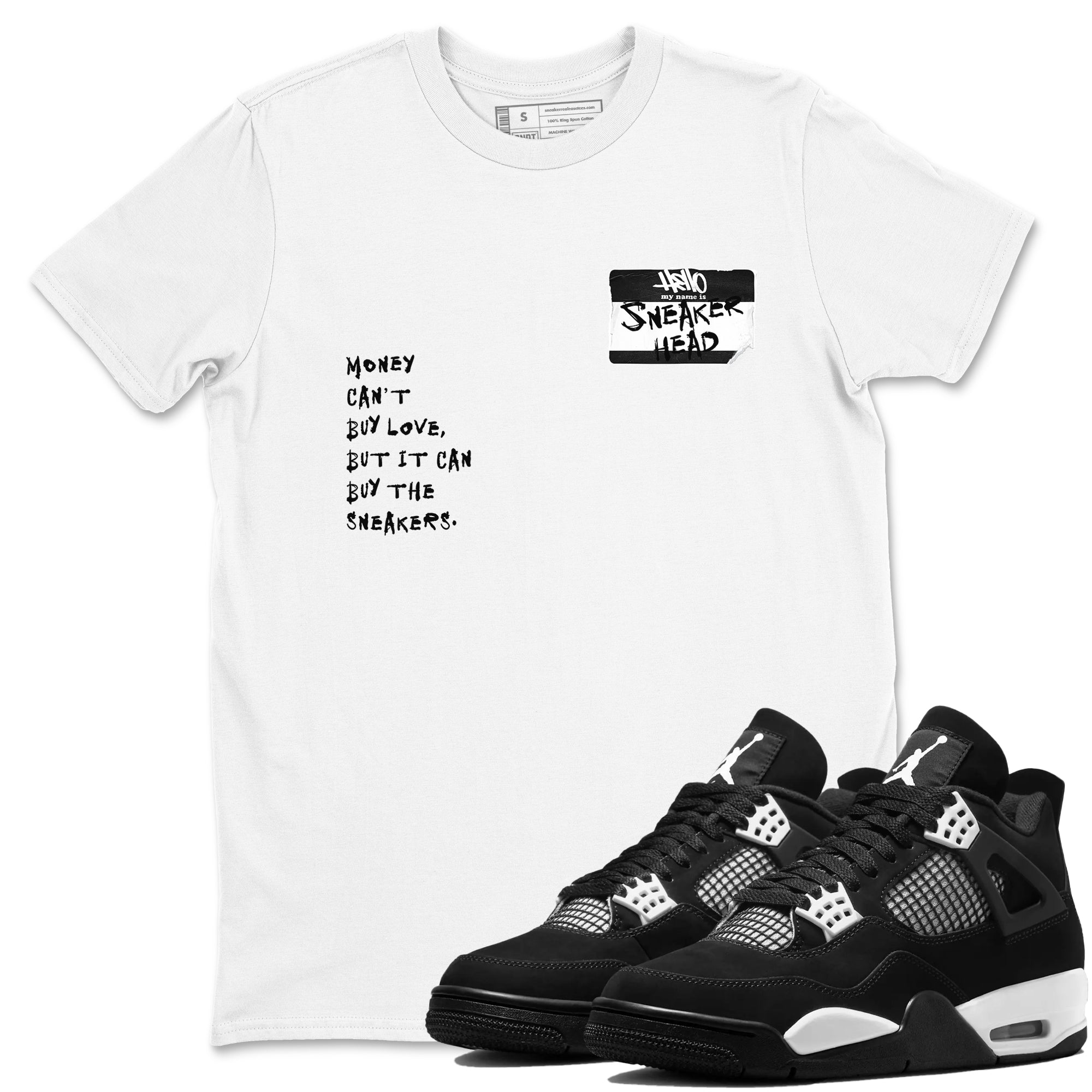 snkmatch Badge snkmatch Tees - Air Jordan 4 White Thunder