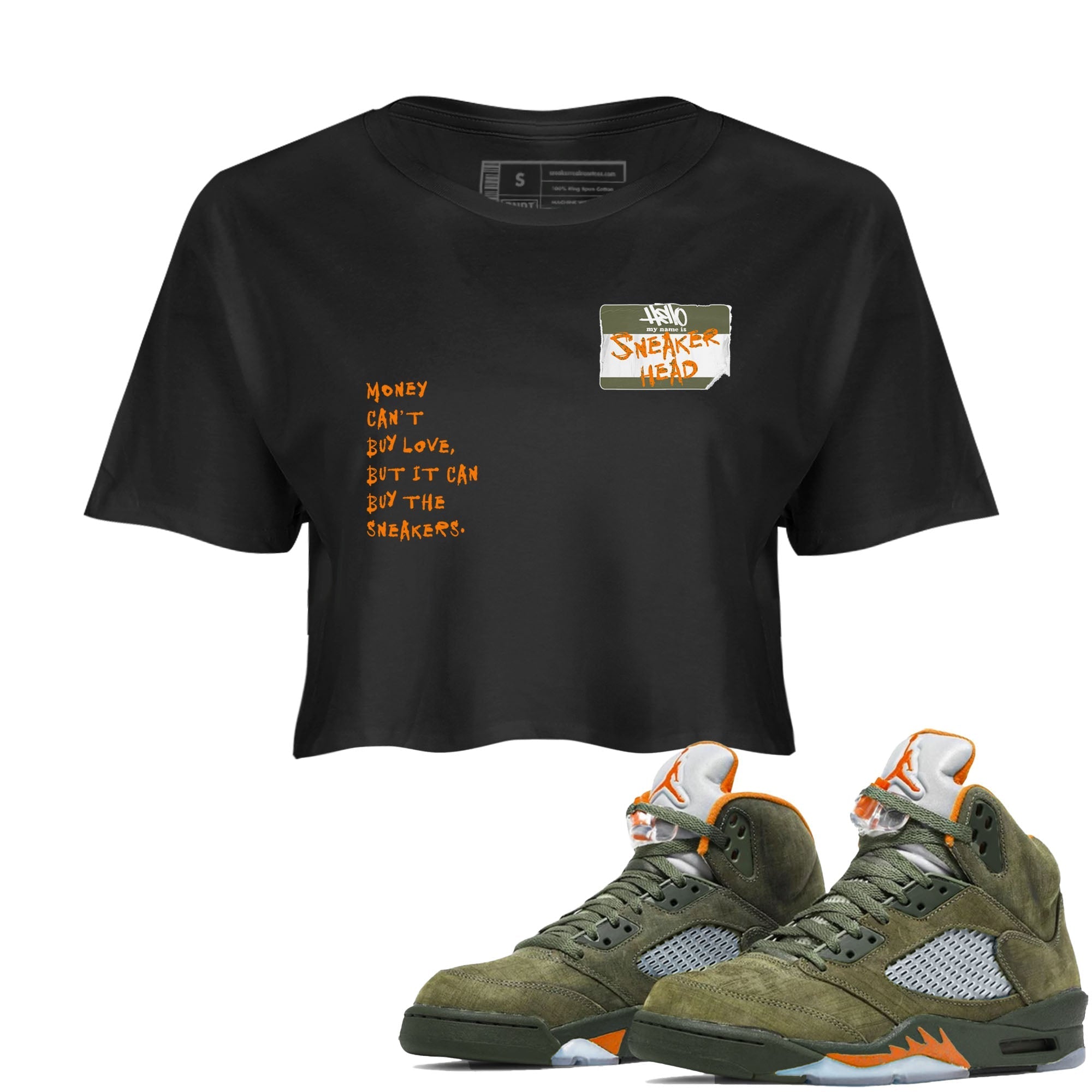 snkmatch Badge snkmatch Women's Top - Air Jordan 5 Olive