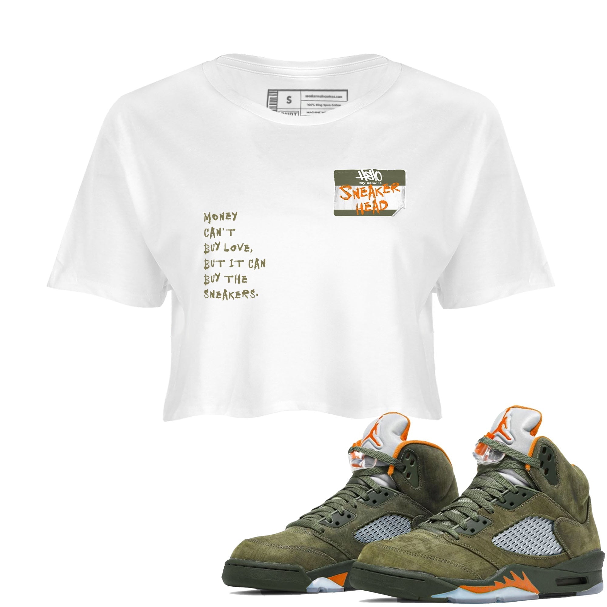 snkmatch Badge snkmatch Women's Top - Air Jordan 5 Olive