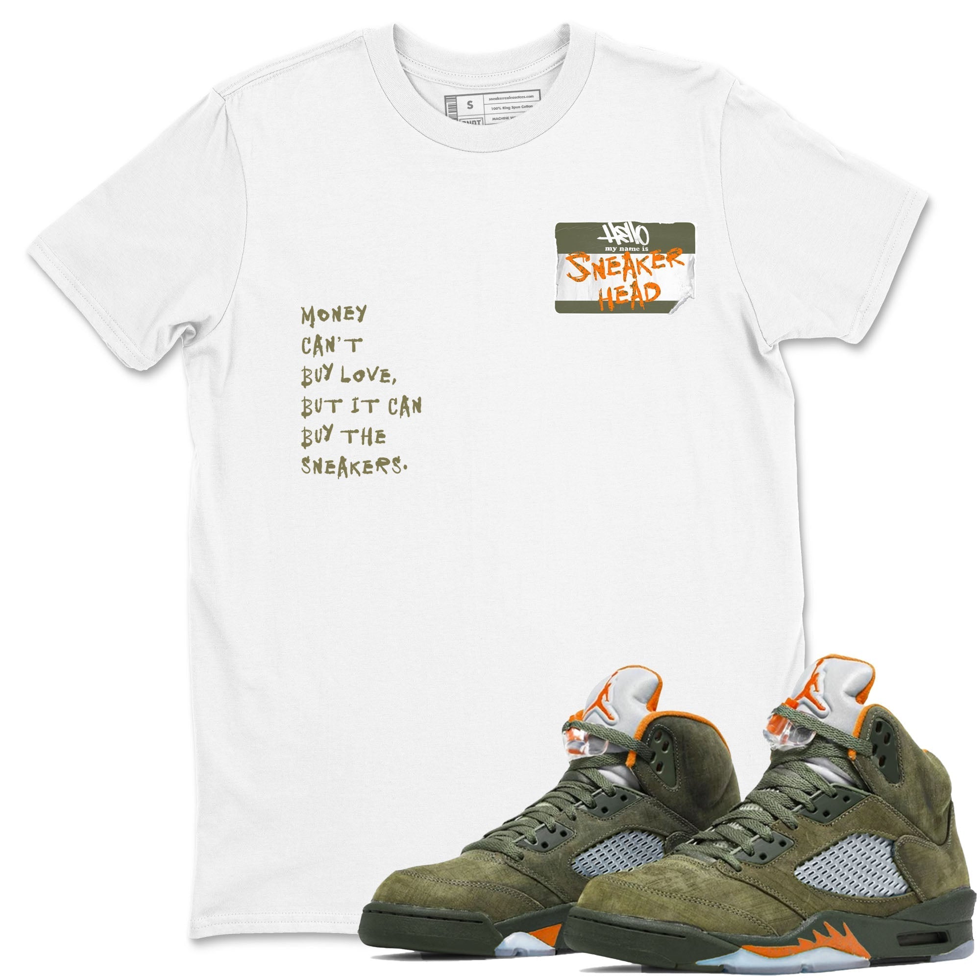 snkmatch Badge snkmatch Tees - Air Jordan 5 Olive