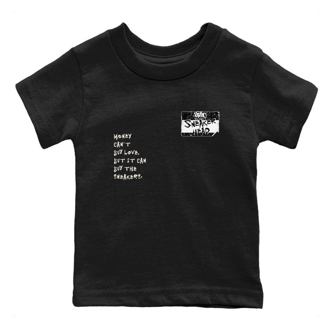 Sneakerhead Badge SNRT Sneaker Tees Kids - Air Jordan 5 Sail