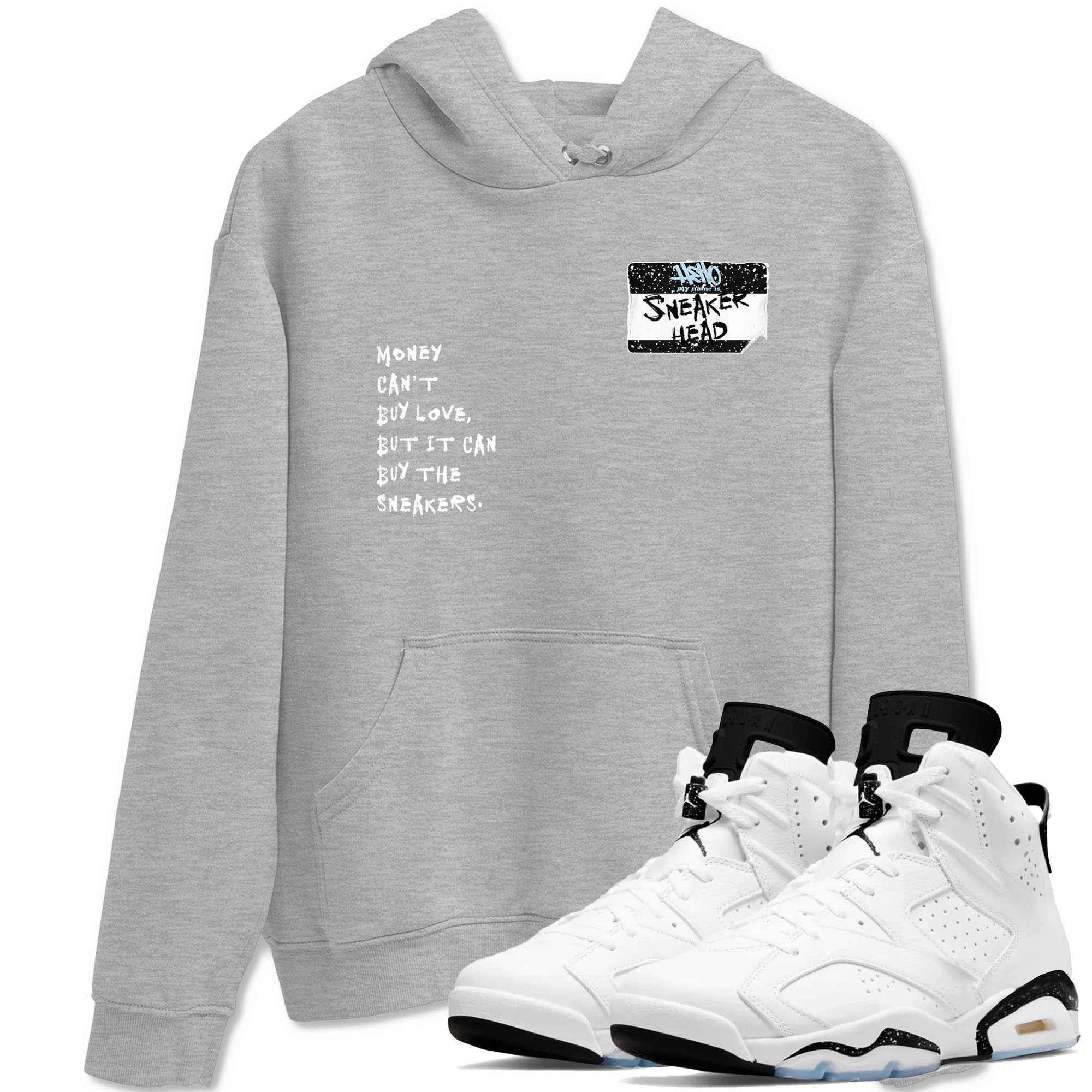 snkmatch Badge snkmatch Tees - Air Jordan 6 White Black