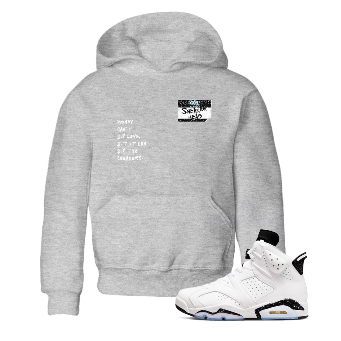 snkmatch Badge snkmatch Tees Kids - Air Jordan 6 White Black