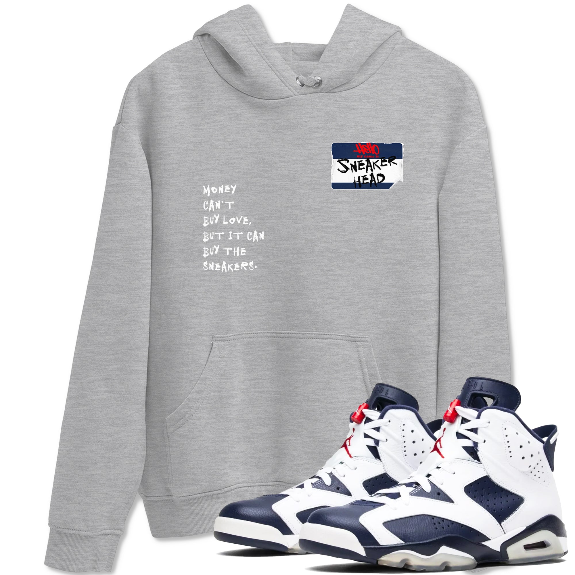 snkmatch Badge snkmatch Tees - Air Jordan 6 White And Midnight Navy