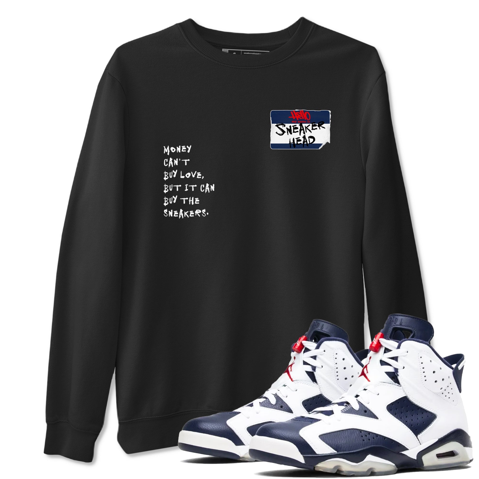snkmatch Badge snkmatch Tees - Air Jordan 6 White And Midnight Navy