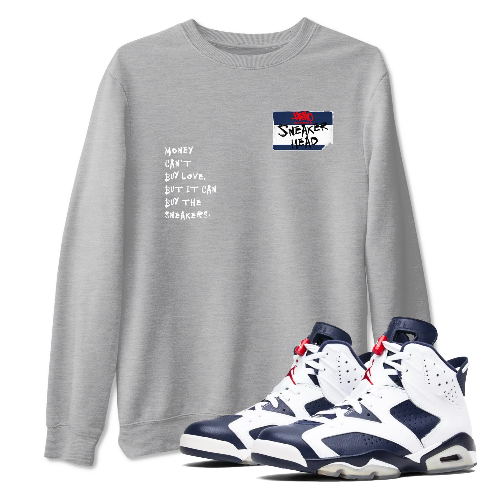 snkmatch Badge snkmatch Tees - Air Jordan 6 White And Midnight Navy