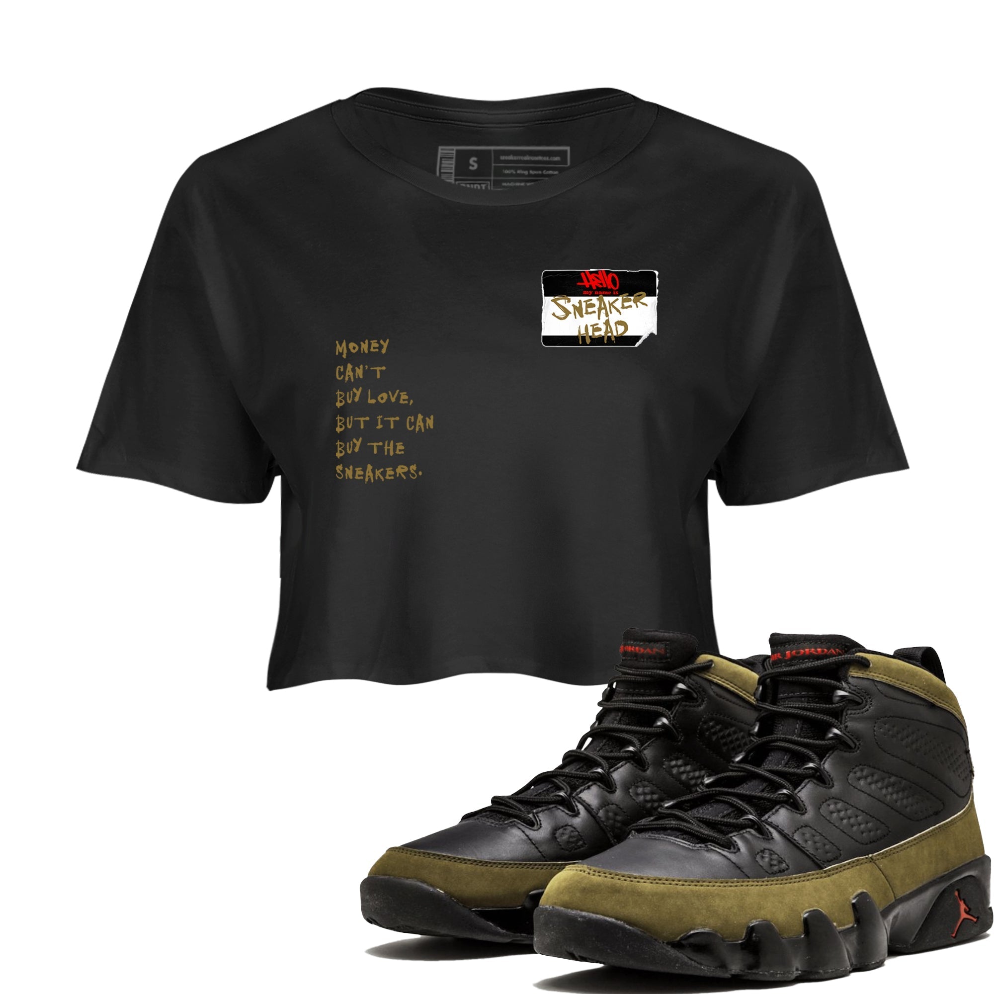 snkmatch Badge snkmatch Women's Top - Air Jordan 9 Olive