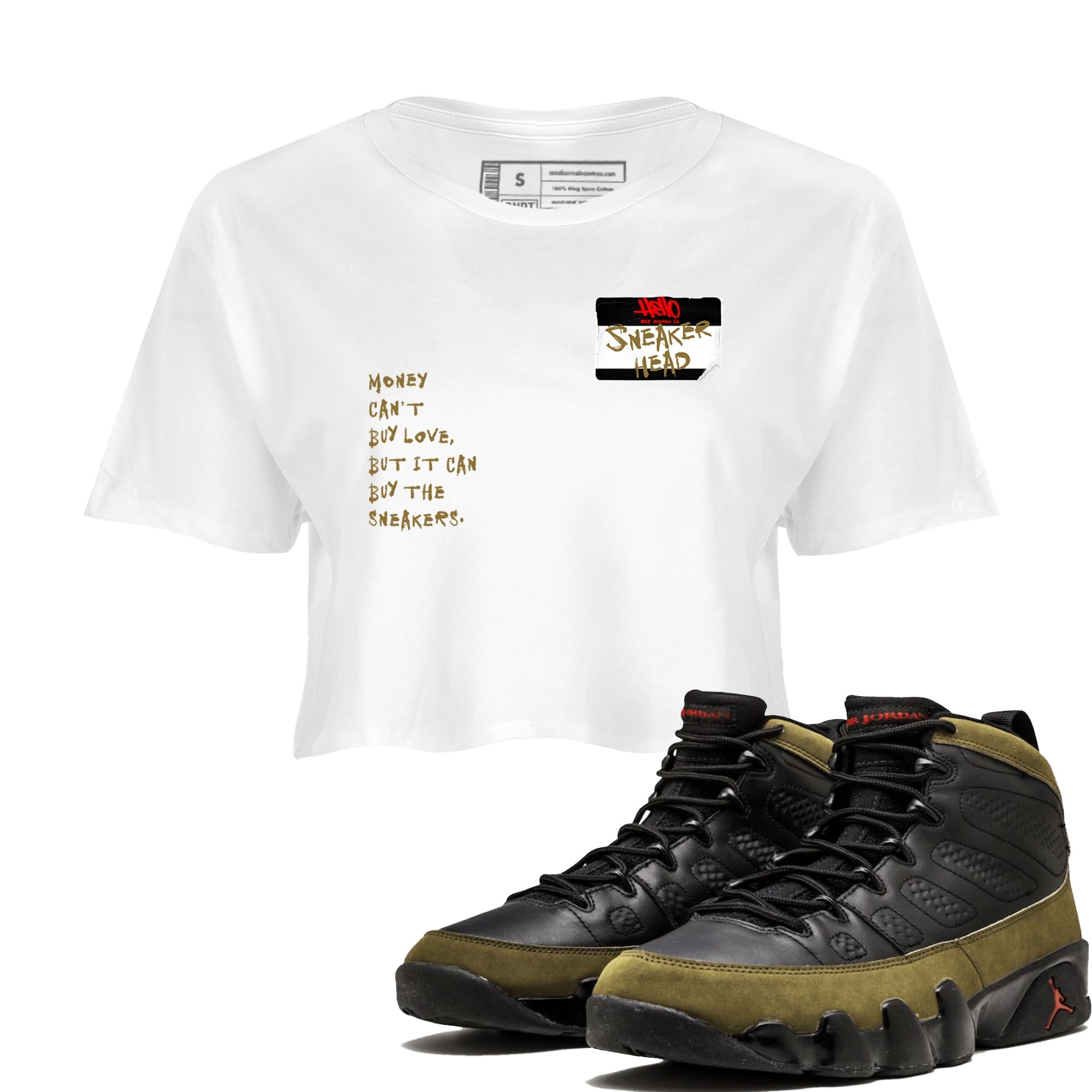 snkmatch Badge snkmatch Women's Top - Air Jordan 9 Olive