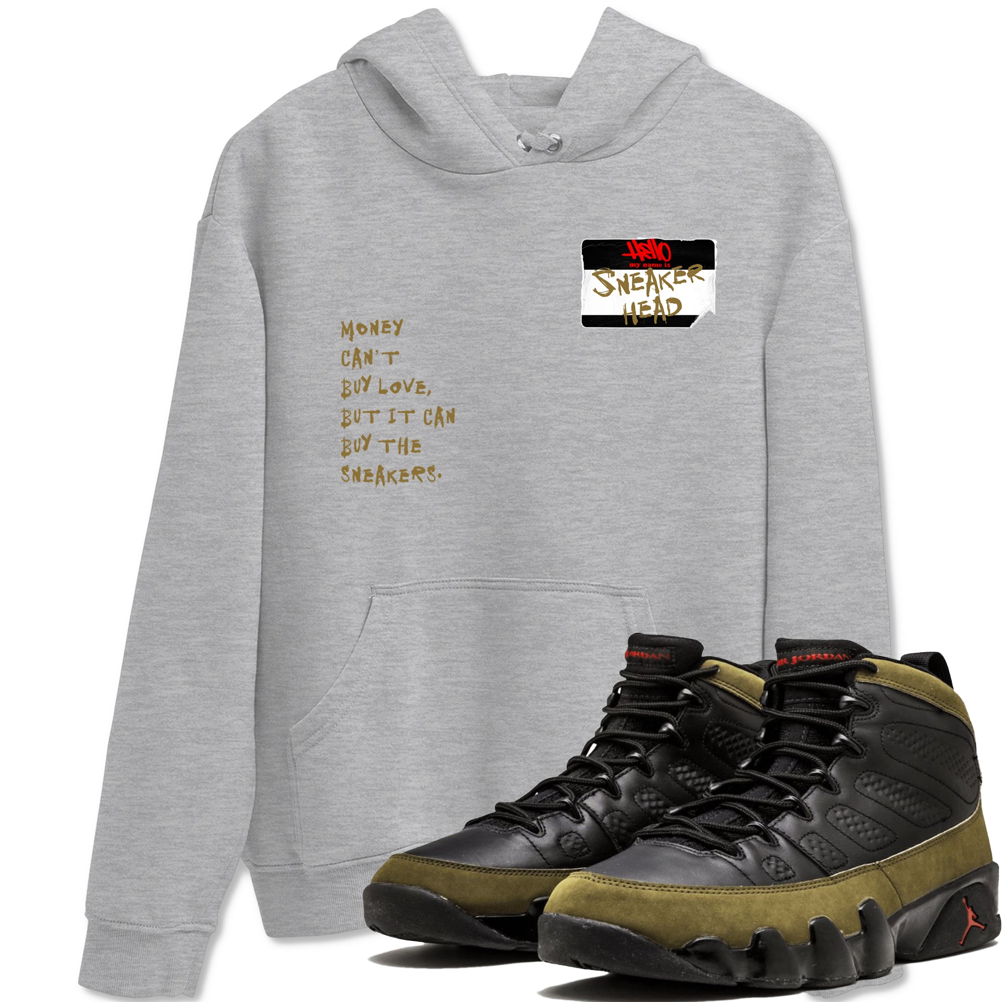 snkmatch Badge snkmatch Tees - Air Jordan 9 Olive