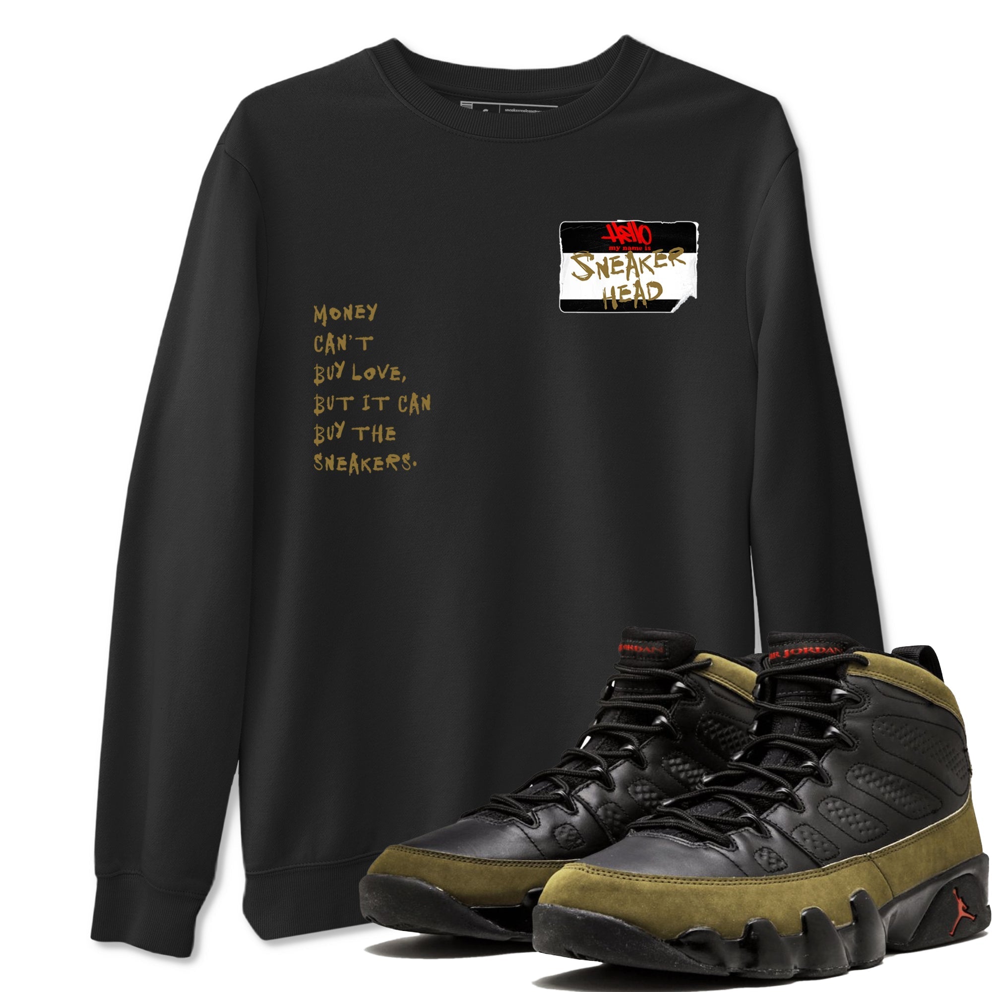 snkmatch Badge snkmatch Tees - Air Jordan 9 Olive
