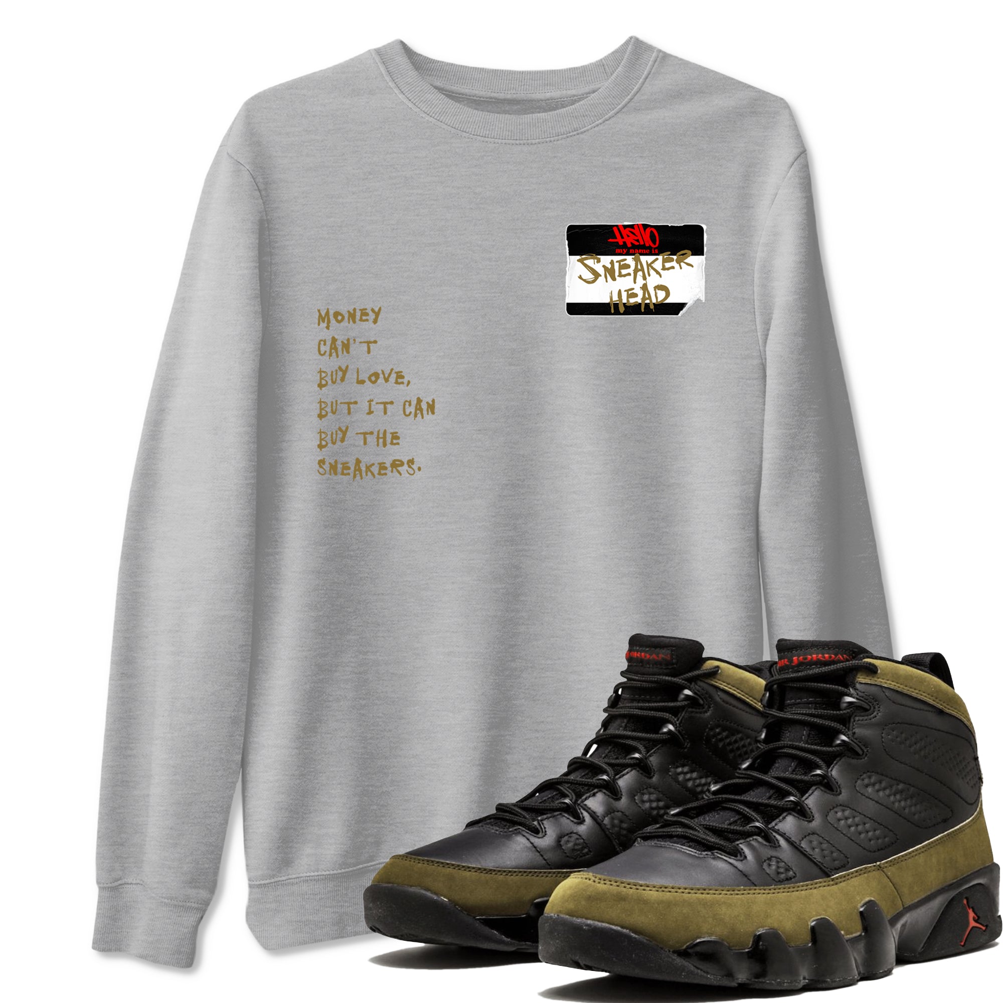 snkmatch Badge snkmatch Tees - Air Jordan 9 Olive